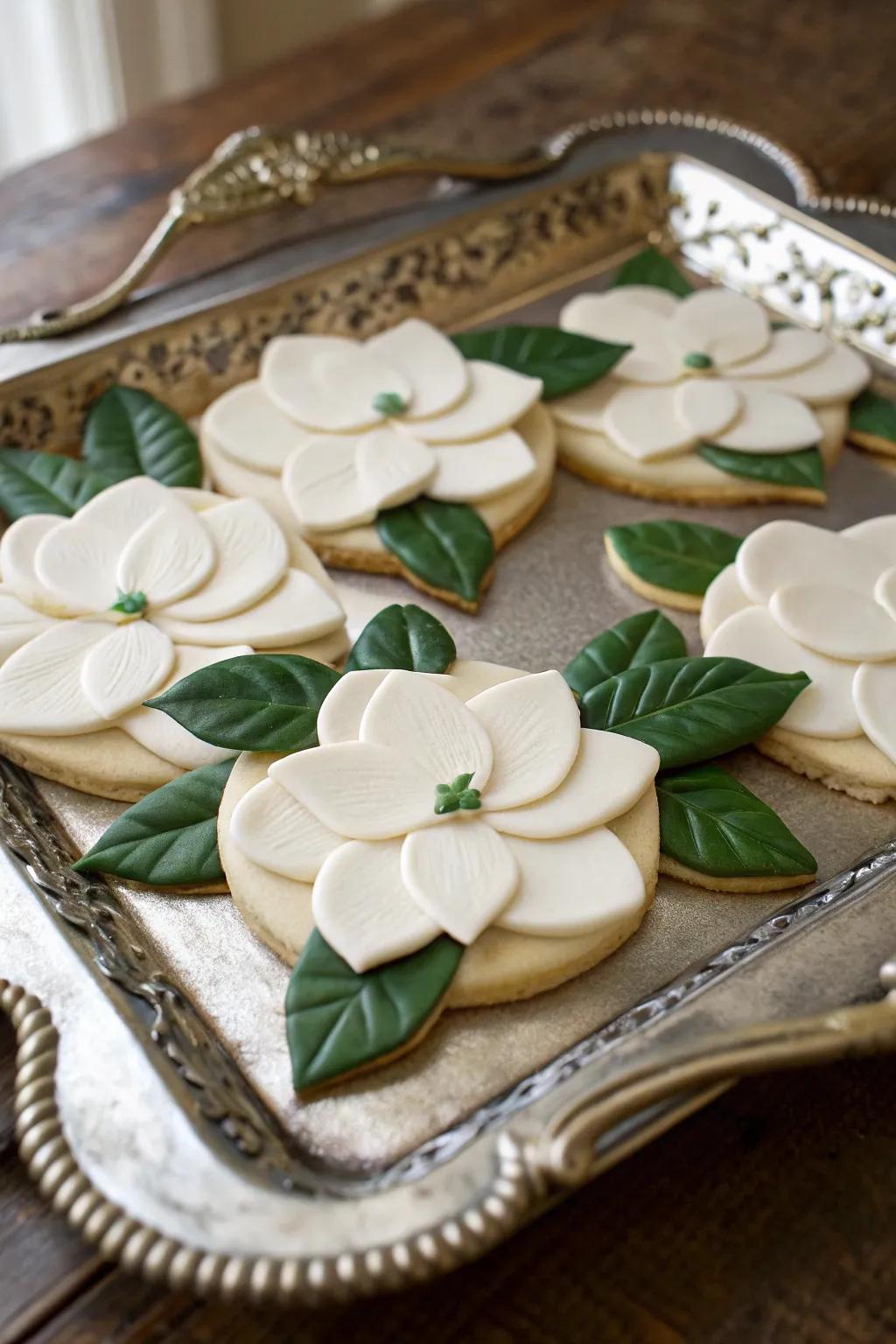 Gorgeous magnolia biscuits for a touch of Southern charm.