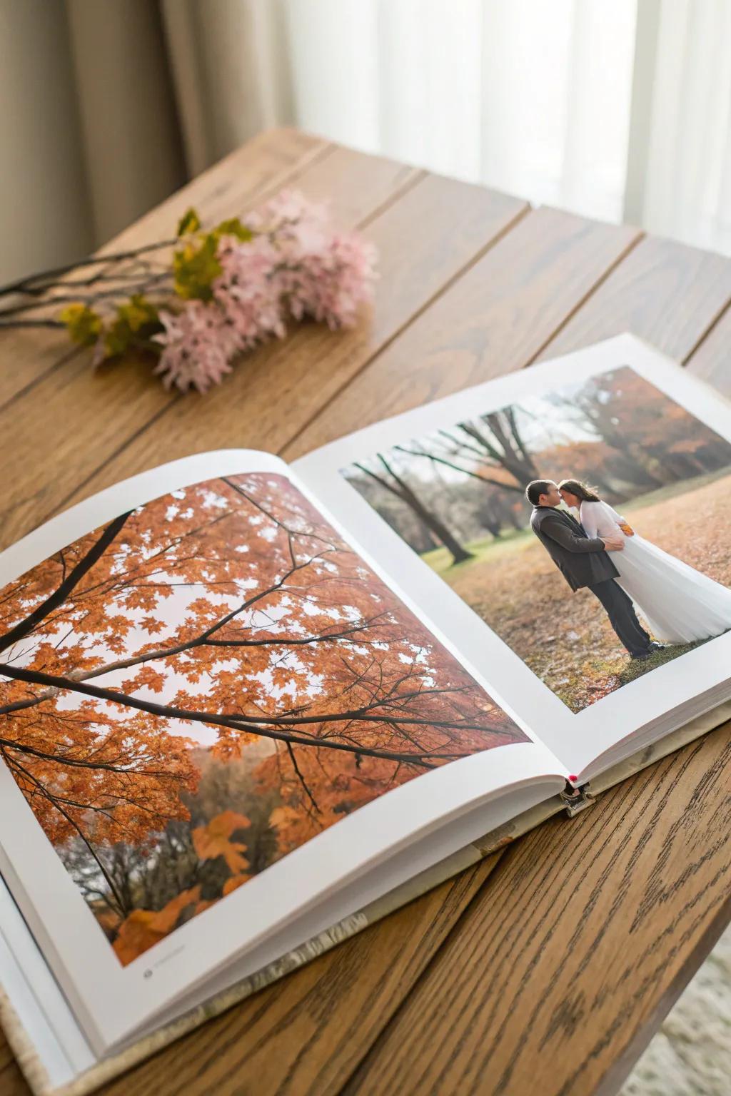 Seasonal themes bring variety to an engagement chronicle.
