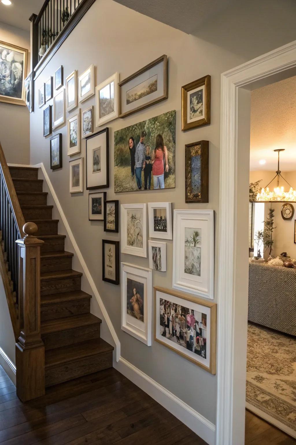 A gallery wall adds character and tells your home’s story.