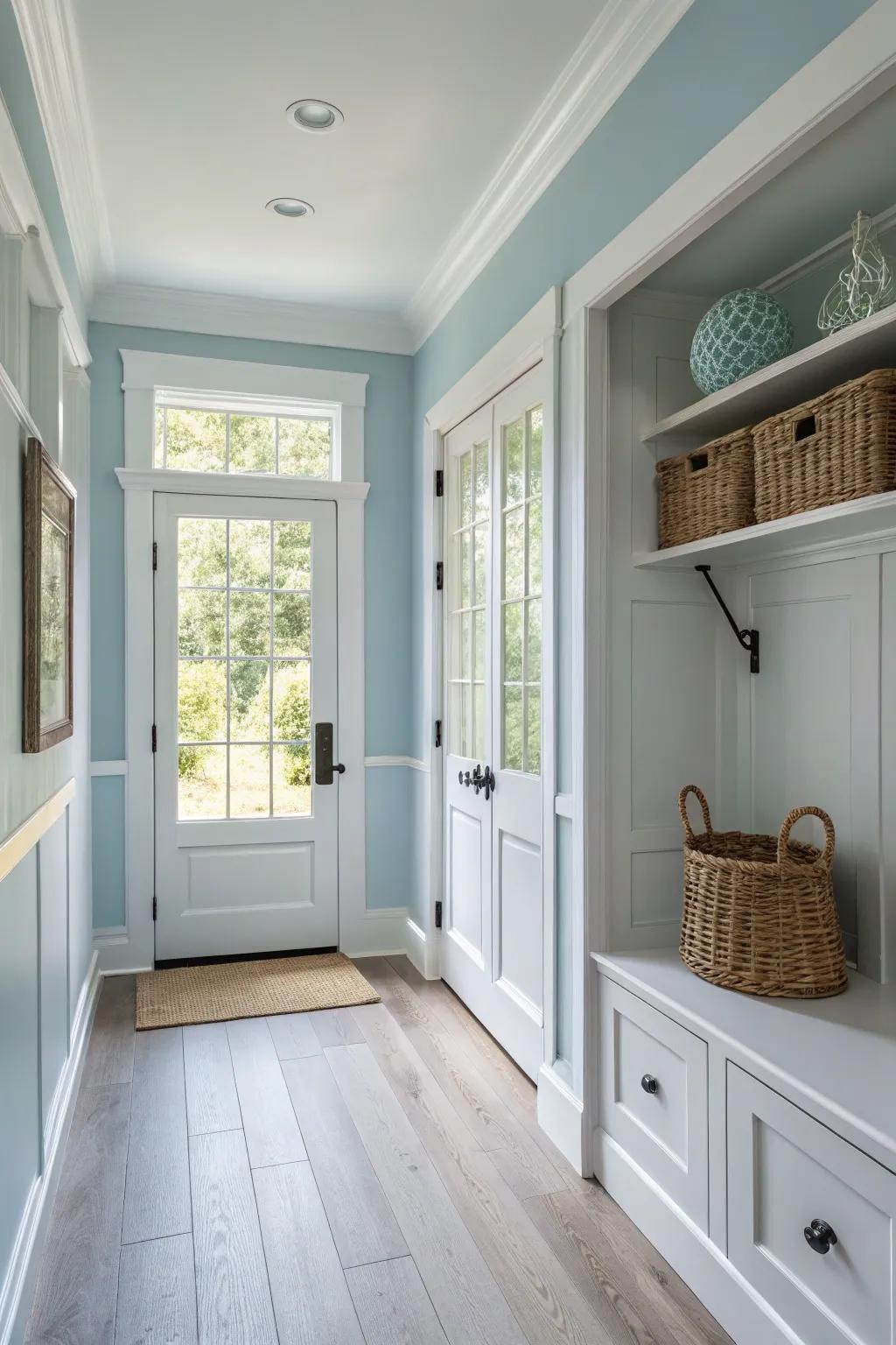 Nurture a soothing ambiance with gentle sapphire.