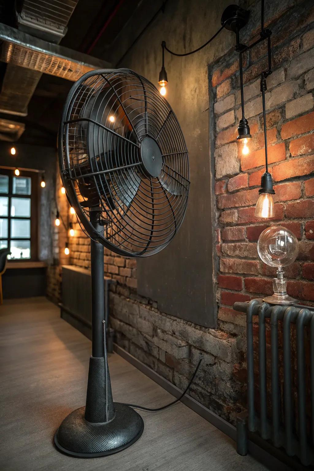 Achieve a cutting-edge industrial aesthetic with metal fans, designed to add a cool, urban vibe.