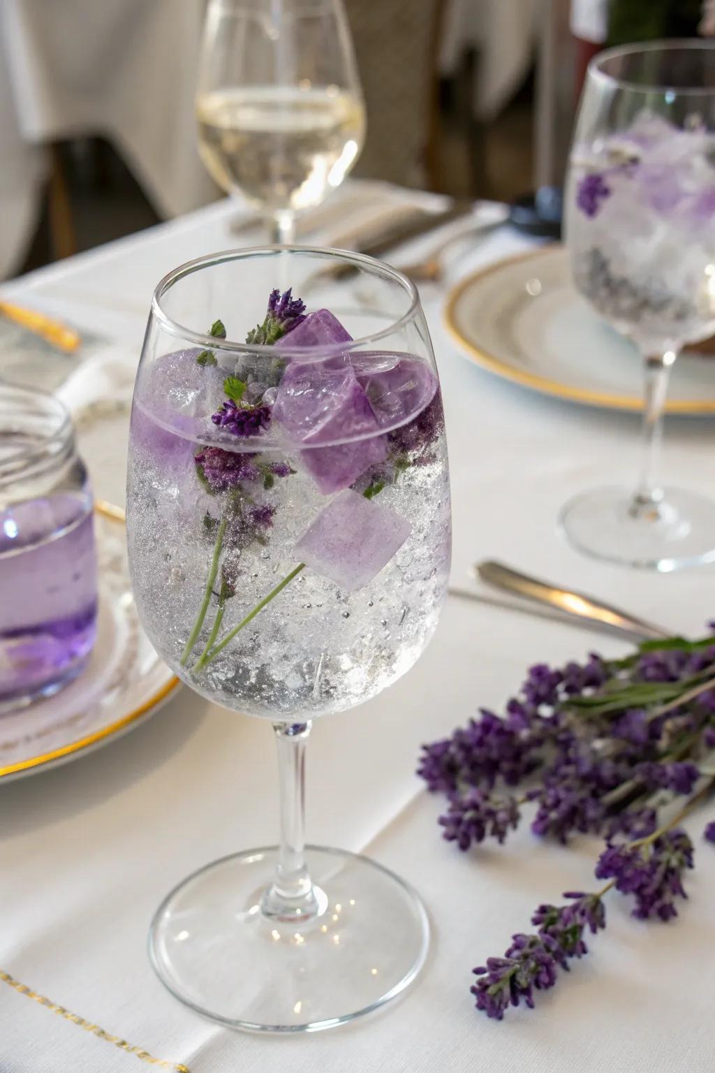 Herb ice to calm the senses.