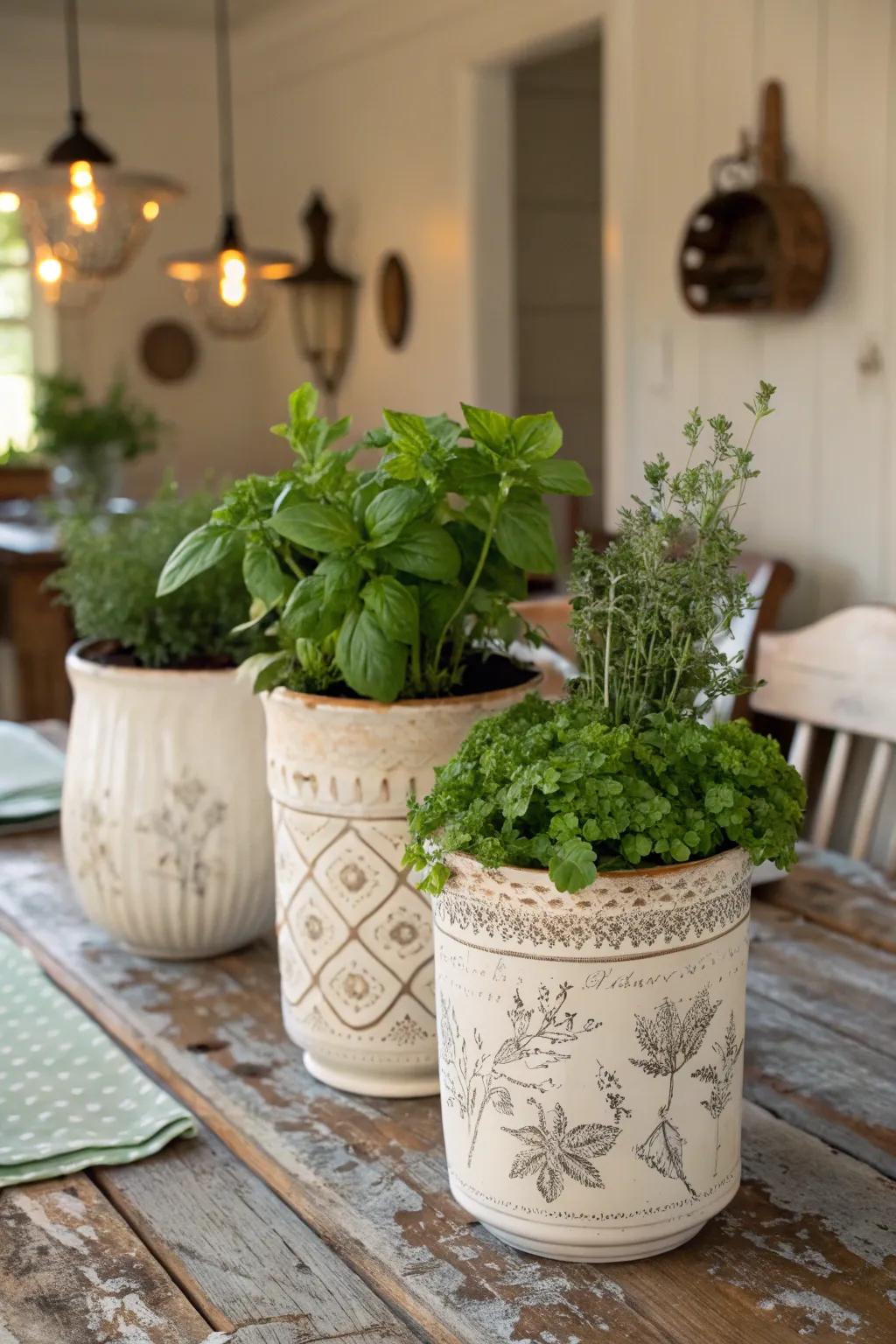Antique pottery saturated with spices ushers a vibrant, natural fragrance to your table.