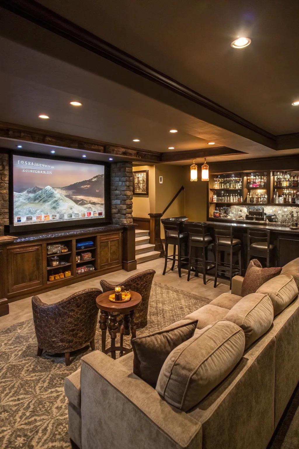 Your nights will be perfect with the movie bar.