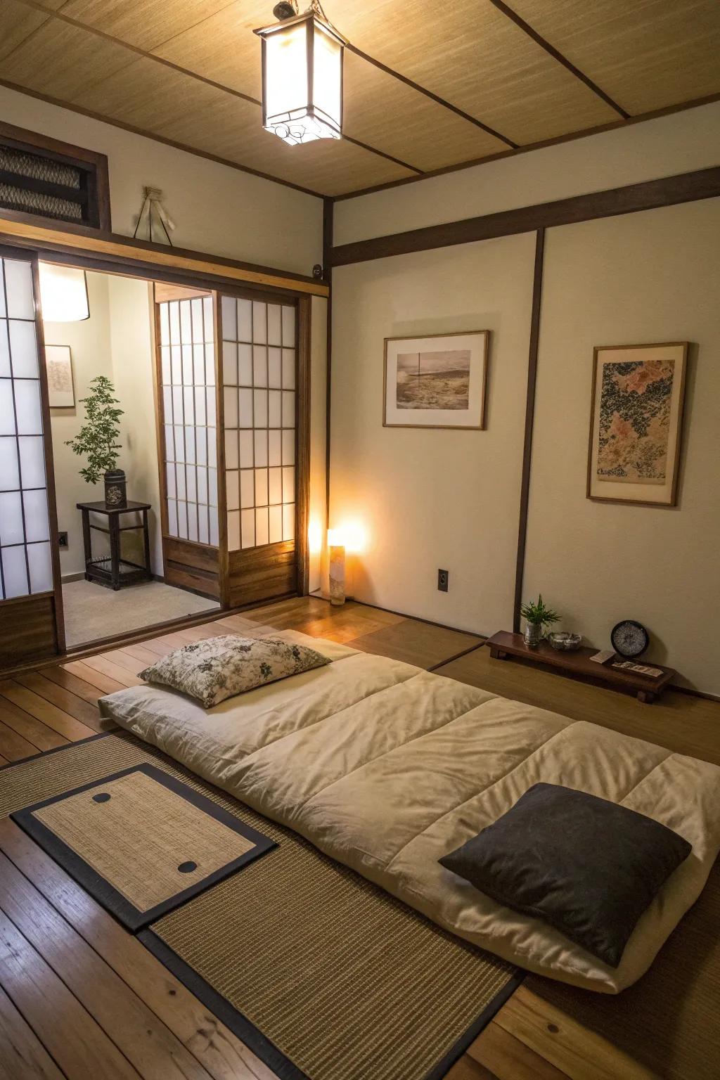 Japanese futons bring a minimalist elegance to any room.