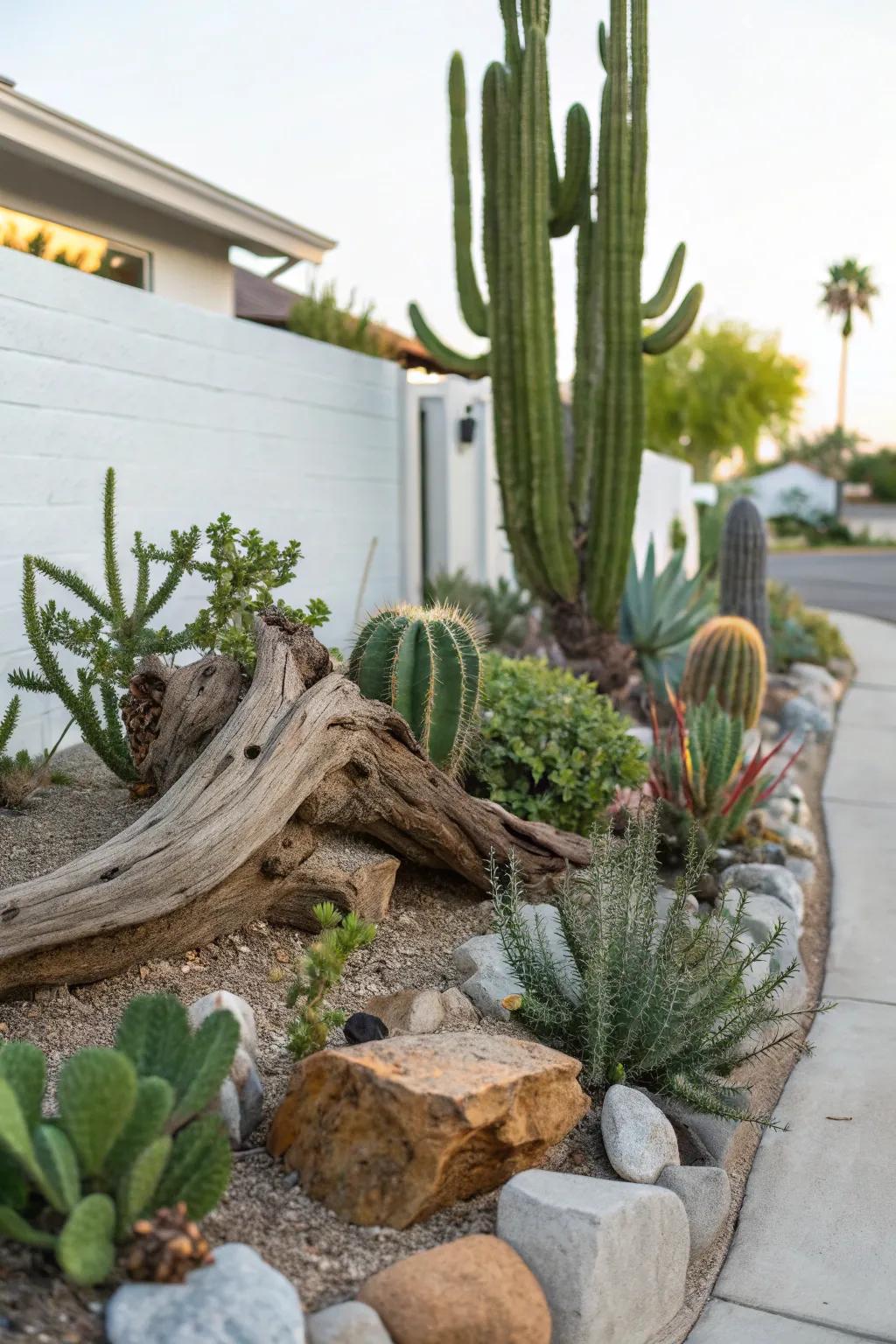 Coastline wood adding simplistic contrast.