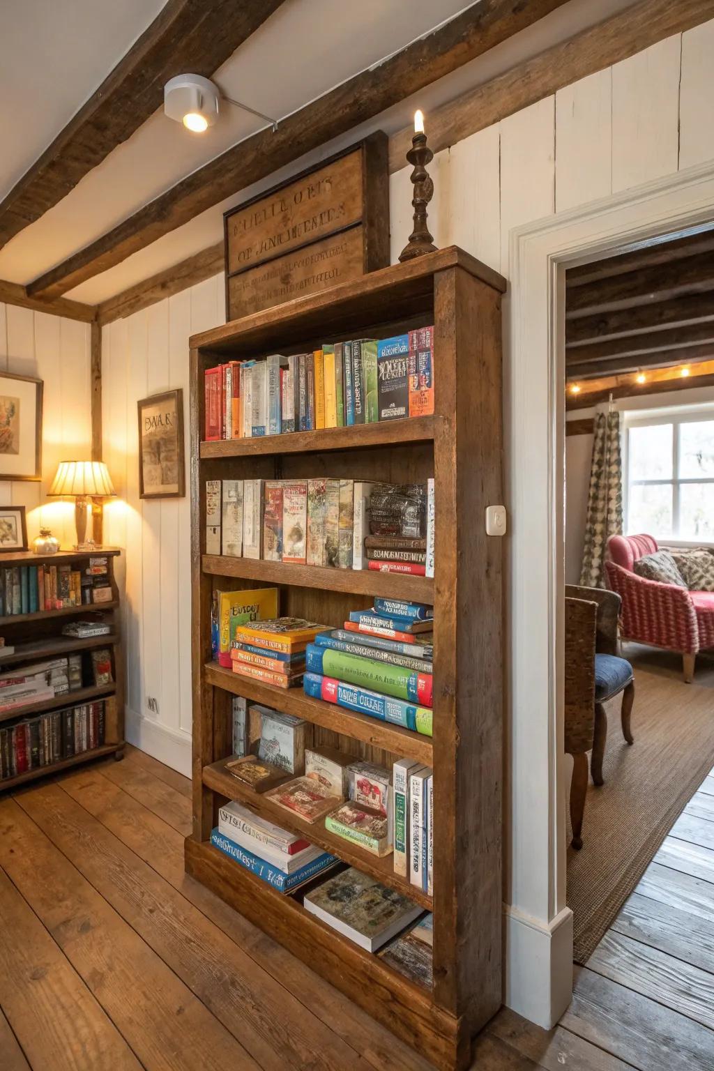 Breathe new purpose into old furniture as game storage.