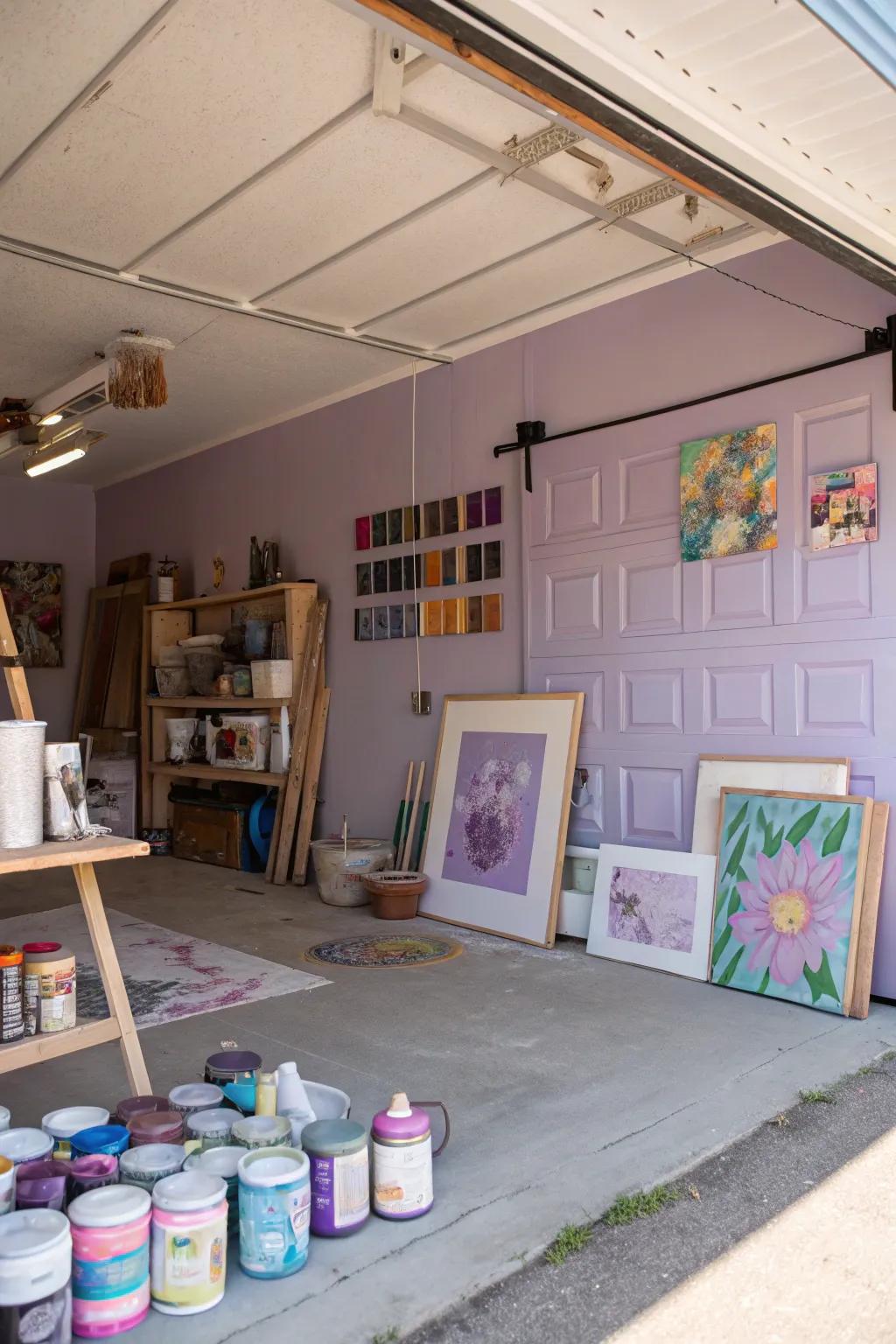 Lavender brings an air of elegance and calm to your garage.