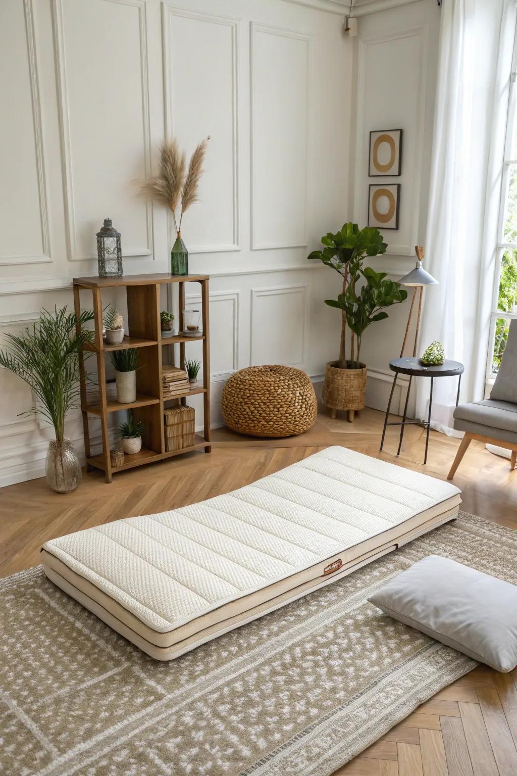 A folding mattress that offers practicality without compromising on style.