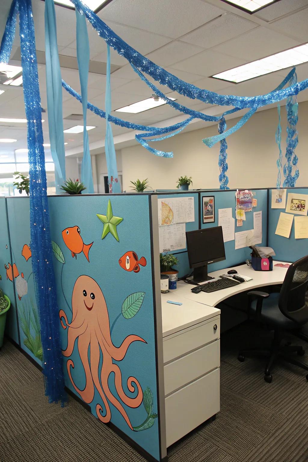 Probe the depths with an beneath the sea theme that's refreshingly cool.