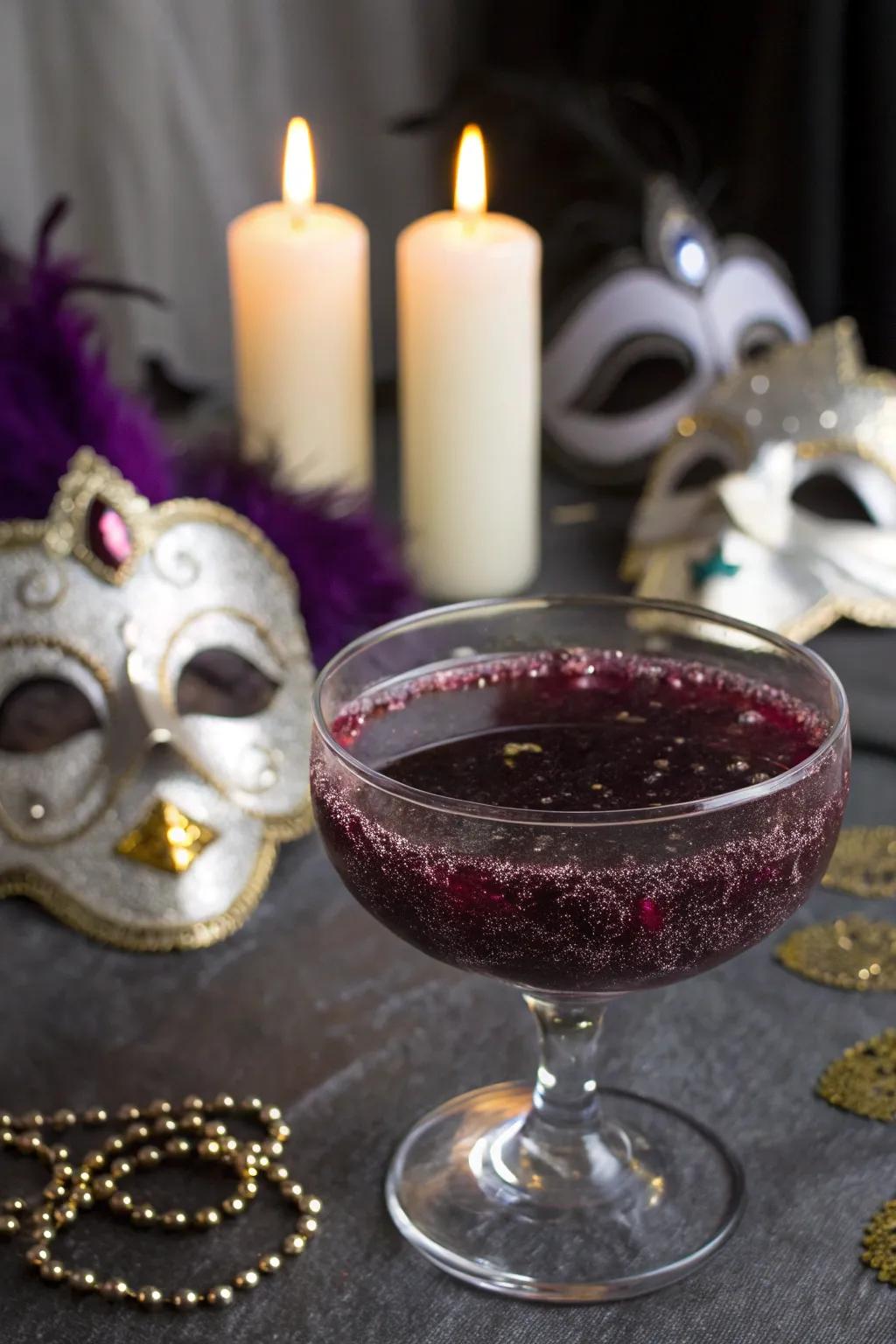 A Midnight Disguise punch shining under Halloween&rsquo;s moonlight.