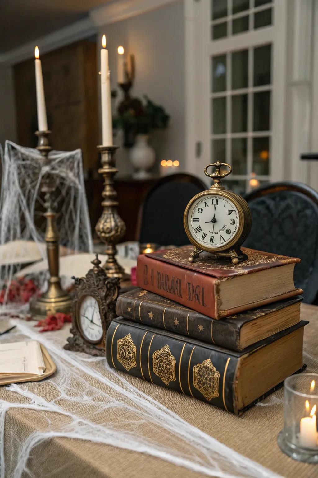 Antiquated accents enrich the Halloween setting with substance and enigma.