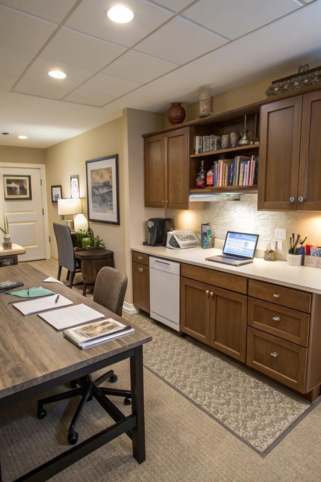 Get the most out of your space by cleverly designing multi-use areas.