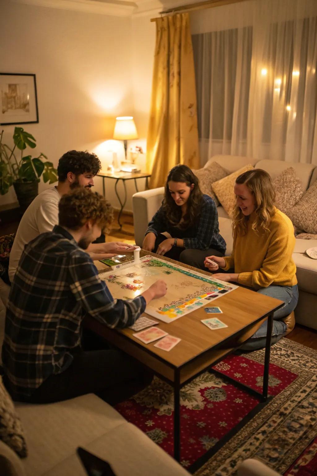 A vibrant recreational get-together uniting friends
