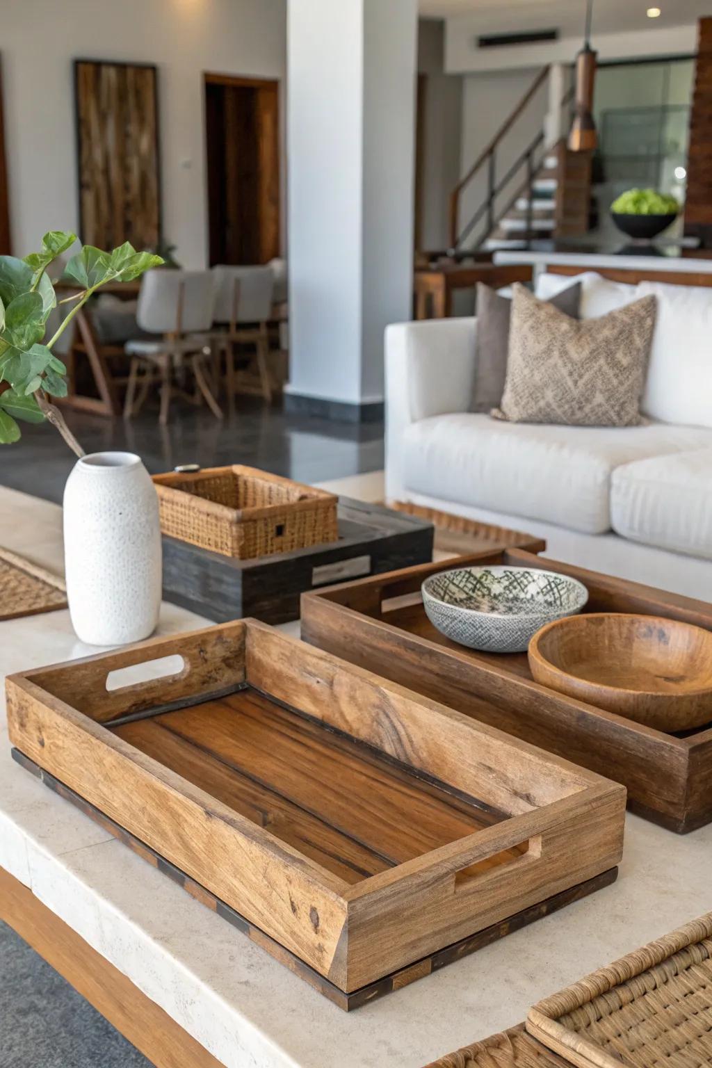 Combining rustic and modern styles for a balanced fall look.