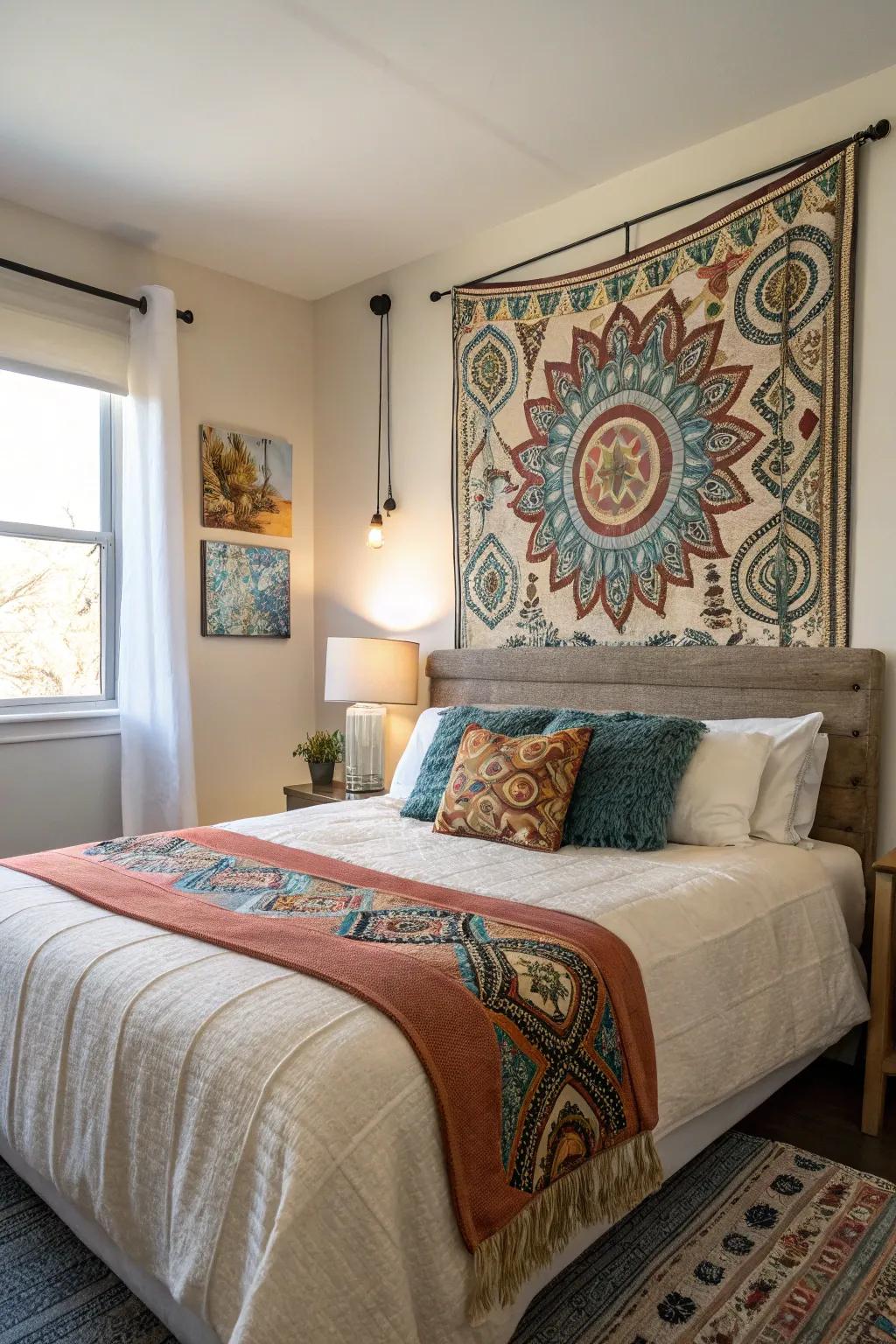 Elevate your bed space with innovative headboard styling.