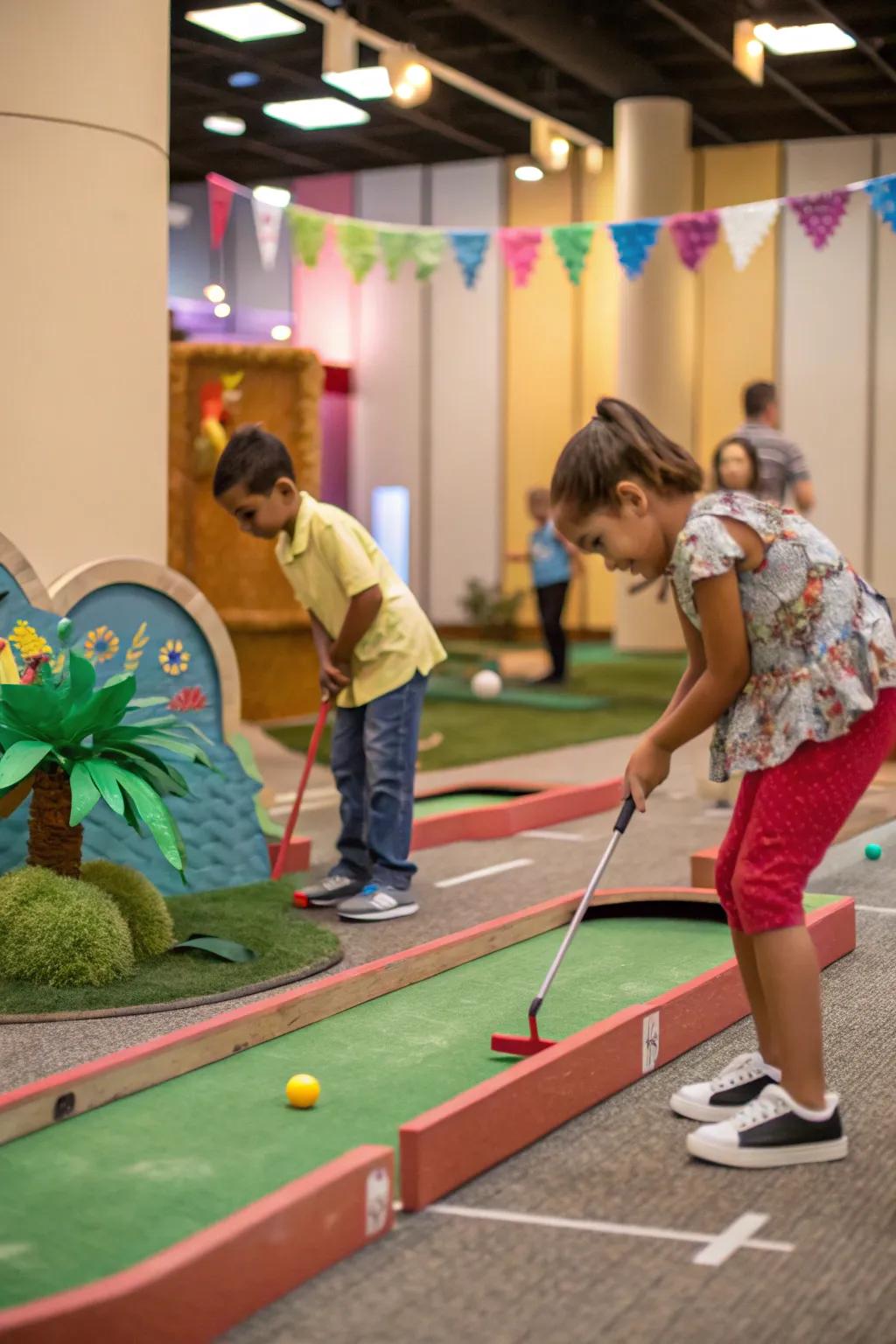 Transform your dwelling into a mini-golfing adventure designed for continuous amusement.