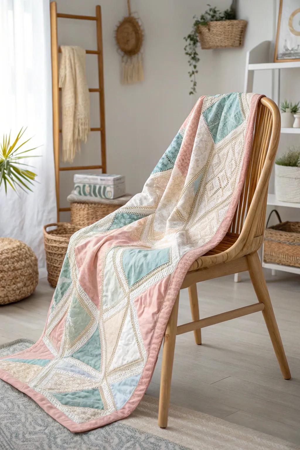 Discover the charm of Blissful Chance - where every stitch tells a story of unexpected beauty.