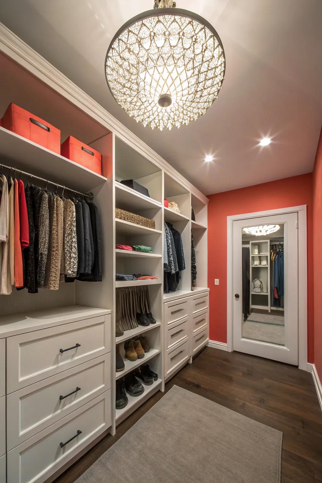 Bold accents bring personality and style to your closet.