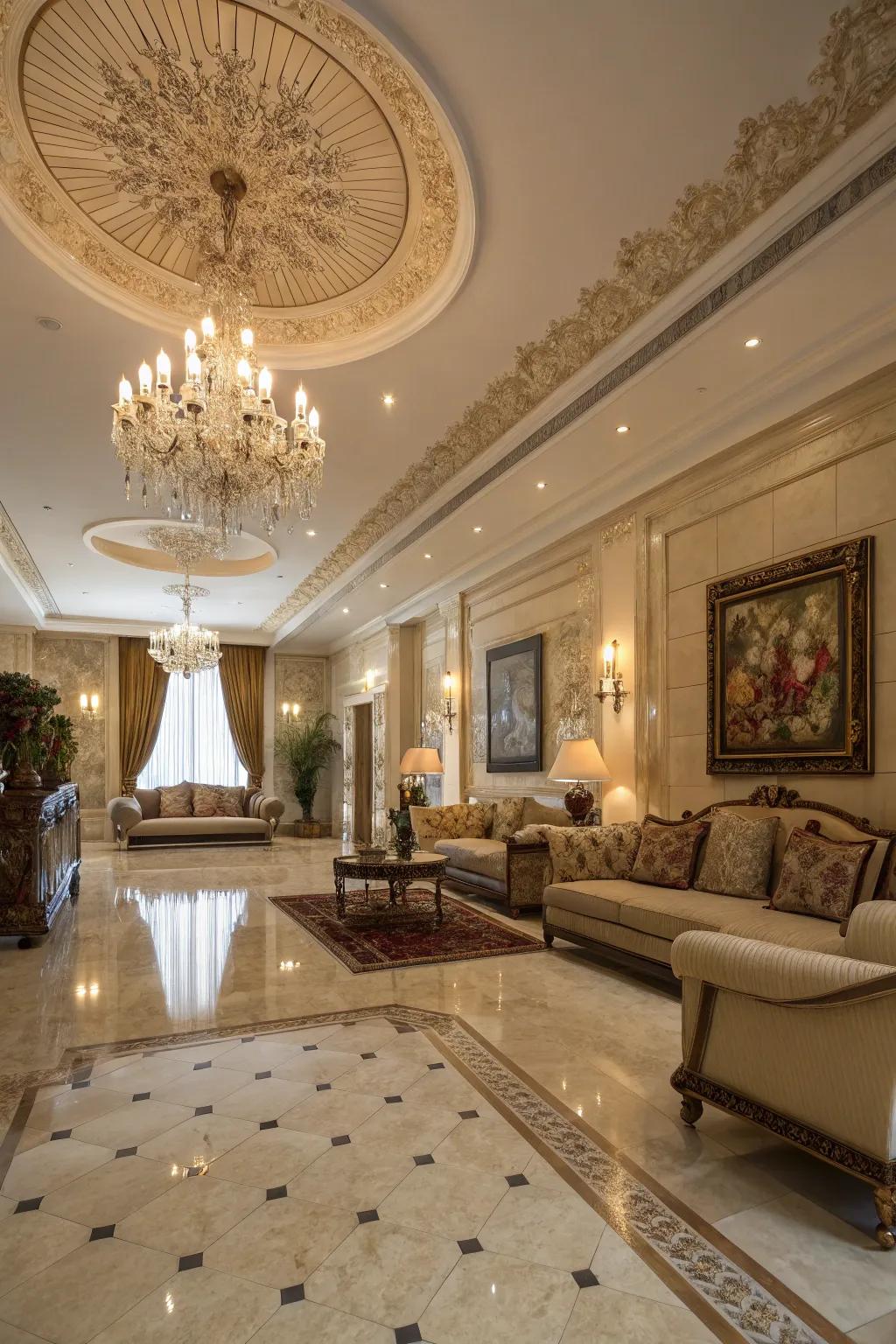 Rock flooring extends a sumptuous and ageless aesthetic catering to refined abodes.