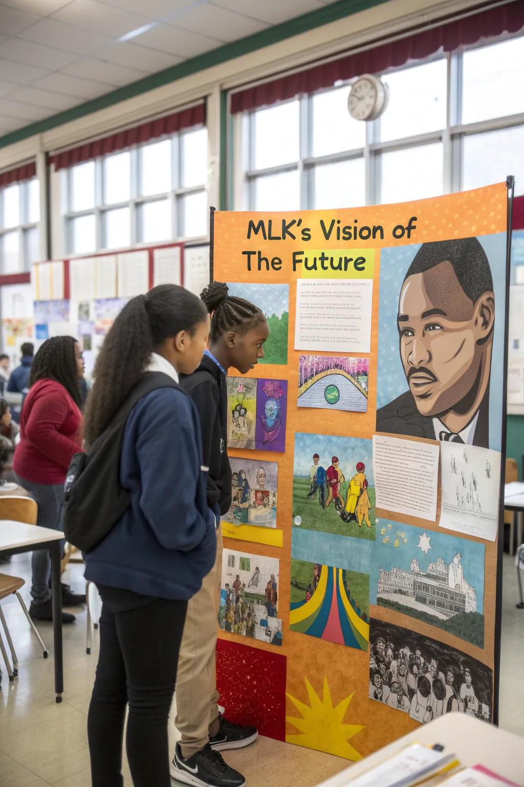 A visionary future inspired by MLK's ideals, as imagined by students.