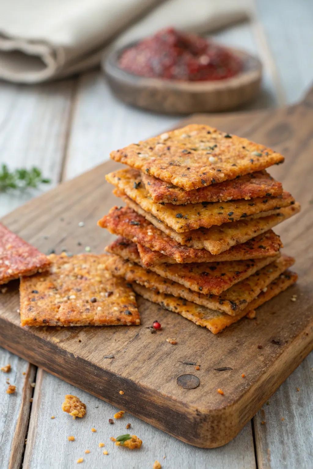 Liven things up with fiesta crackers.