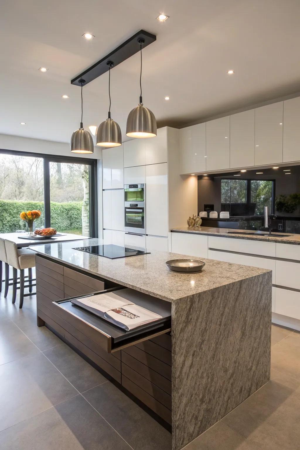 A practical surface island for supplemental space.