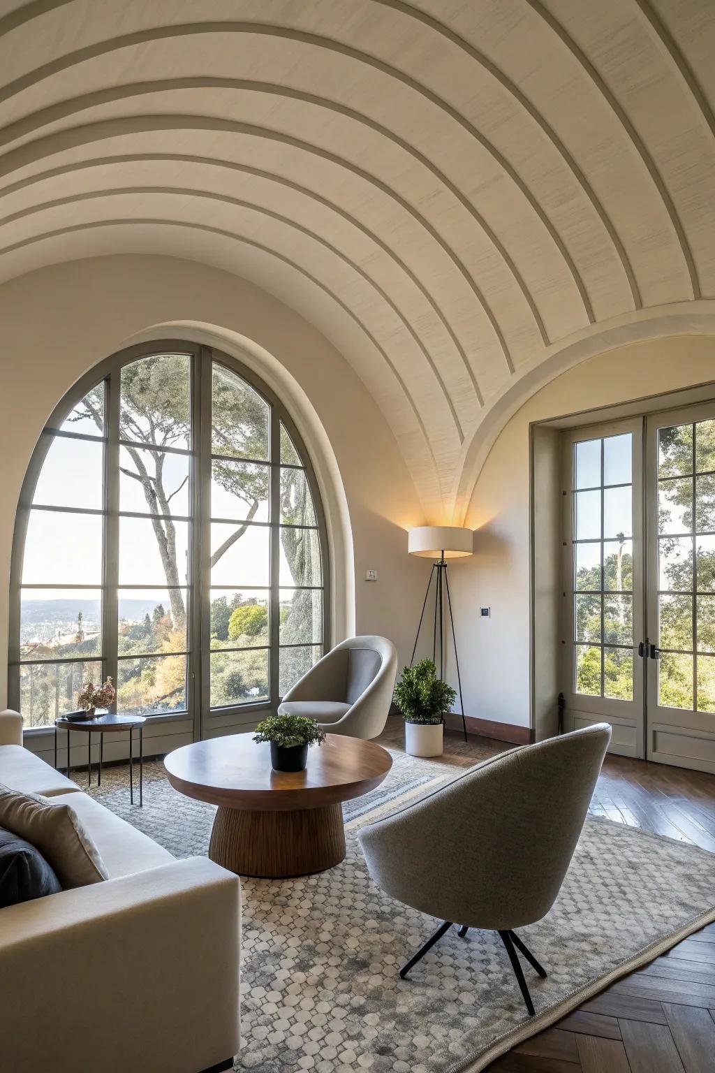 Arched designs fashion attention-grabbing architectural characteristics.