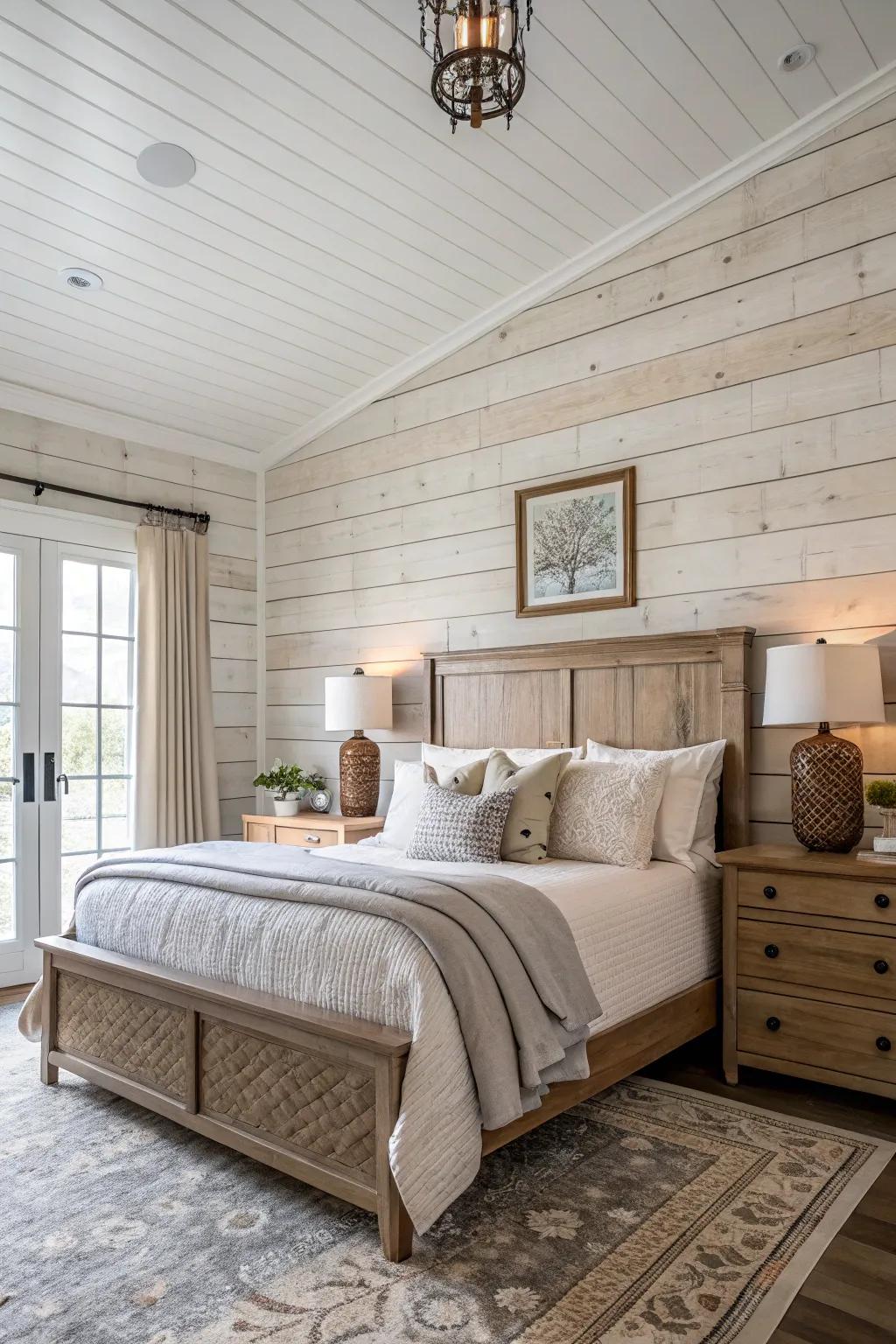 Overlapping walls fashion a snug and textured backdrop.