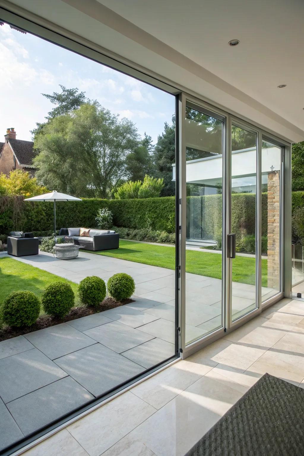 Borderless glass for a sleek view.