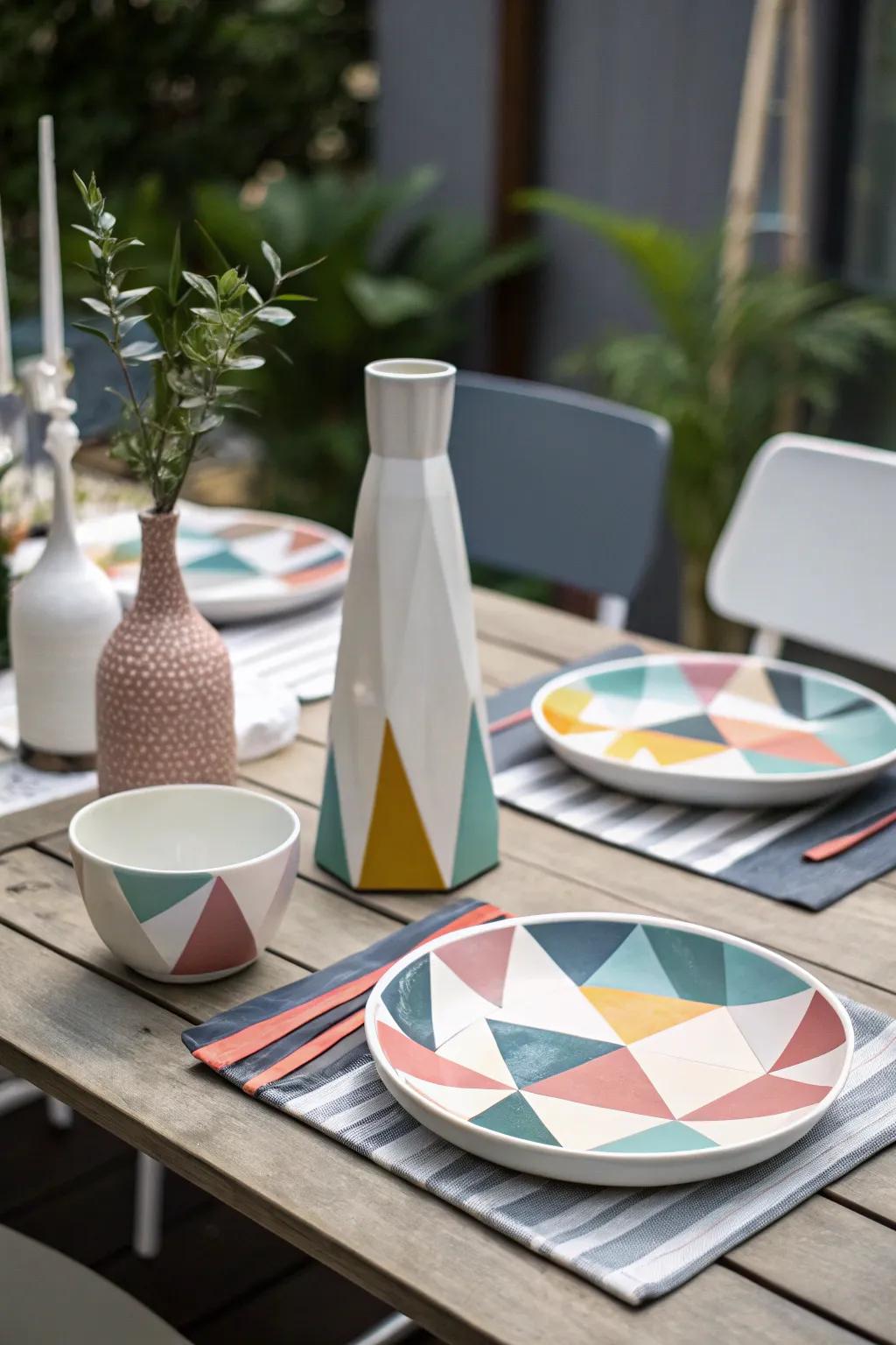 Unique forms contribute intrigue and creativity to your table.