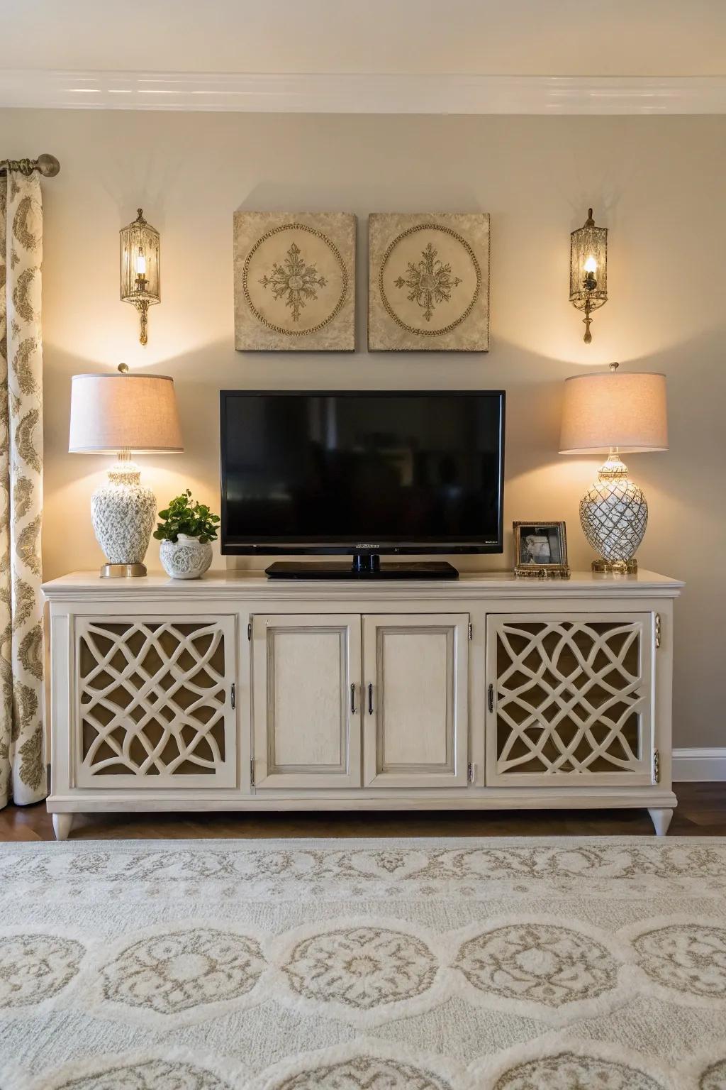 Symmetrical elements creating harmony.