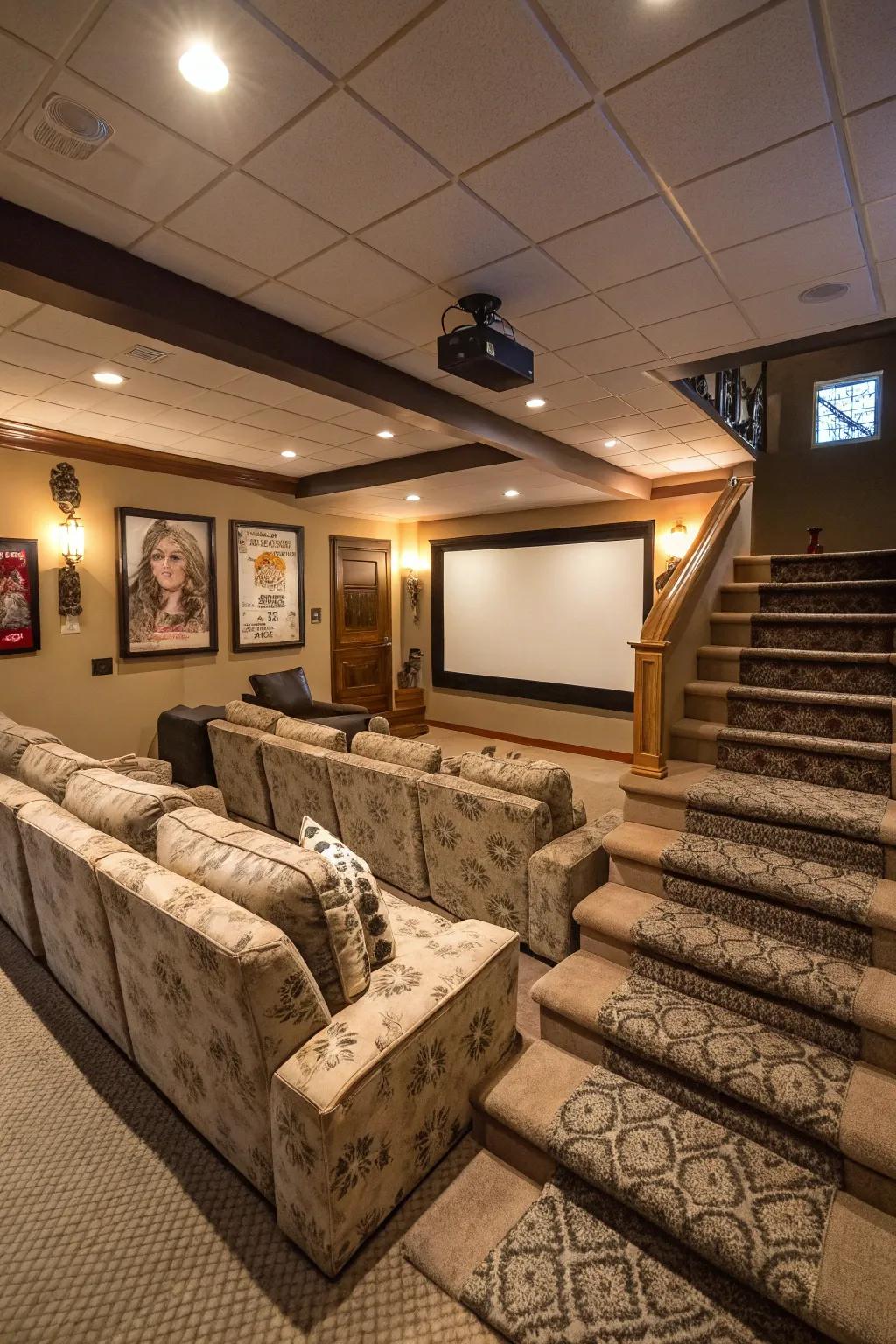 Tiered seating promises a great perspective for everyone.