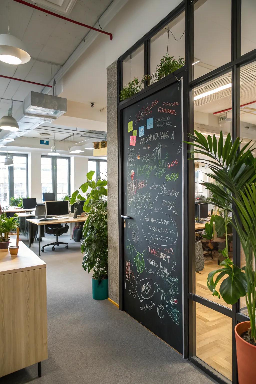 Let your office door be a canvas for creativity.