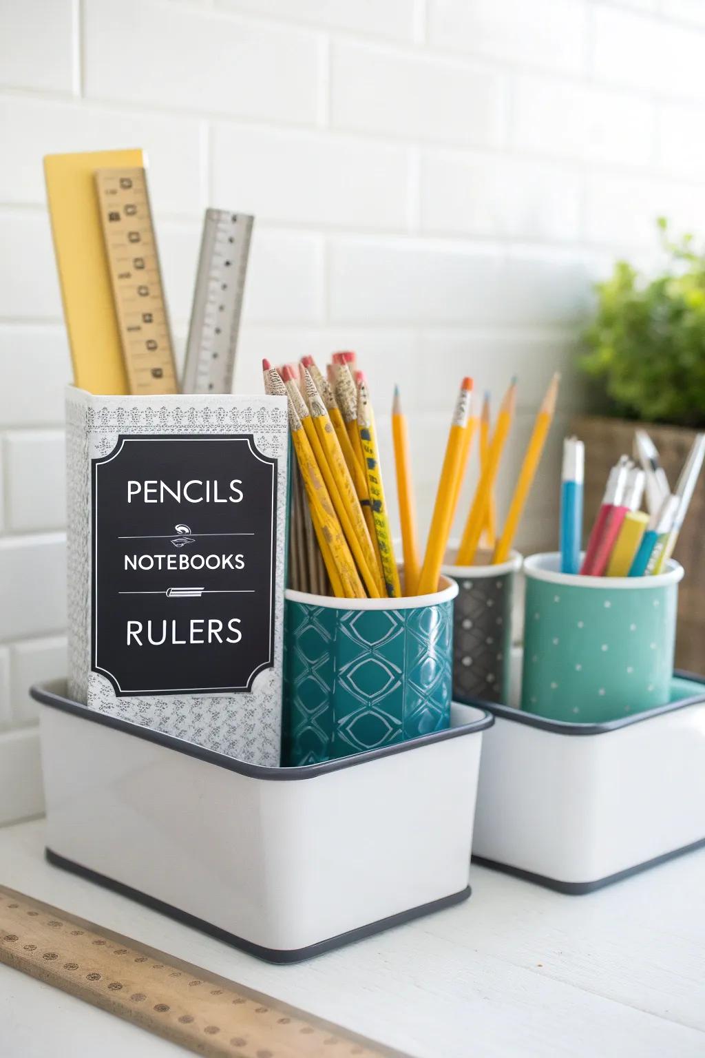 Chalkboard labels are a creative and adaptable marking method.