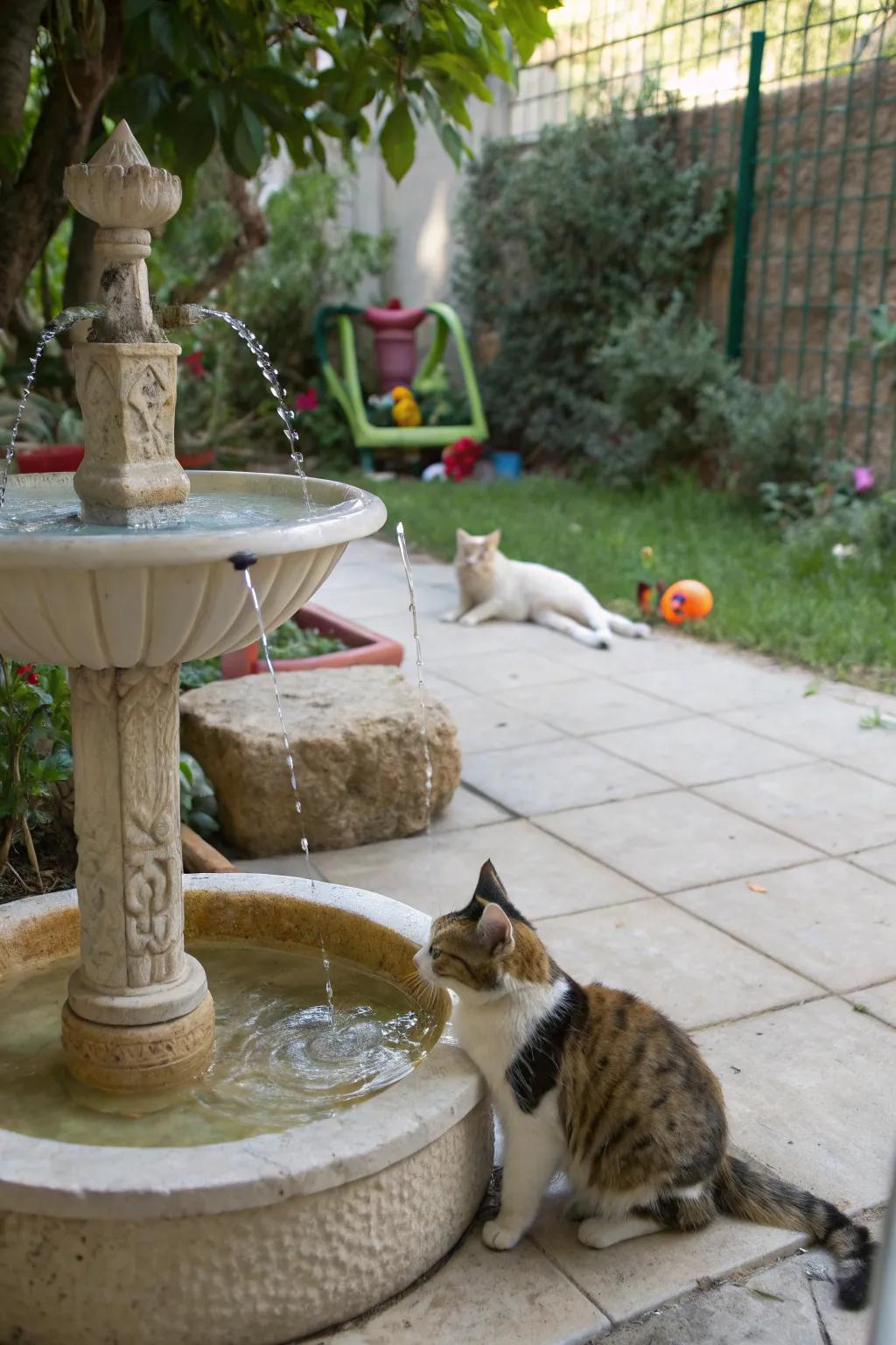 A soothing water attribute introduces serenity and refreshment.