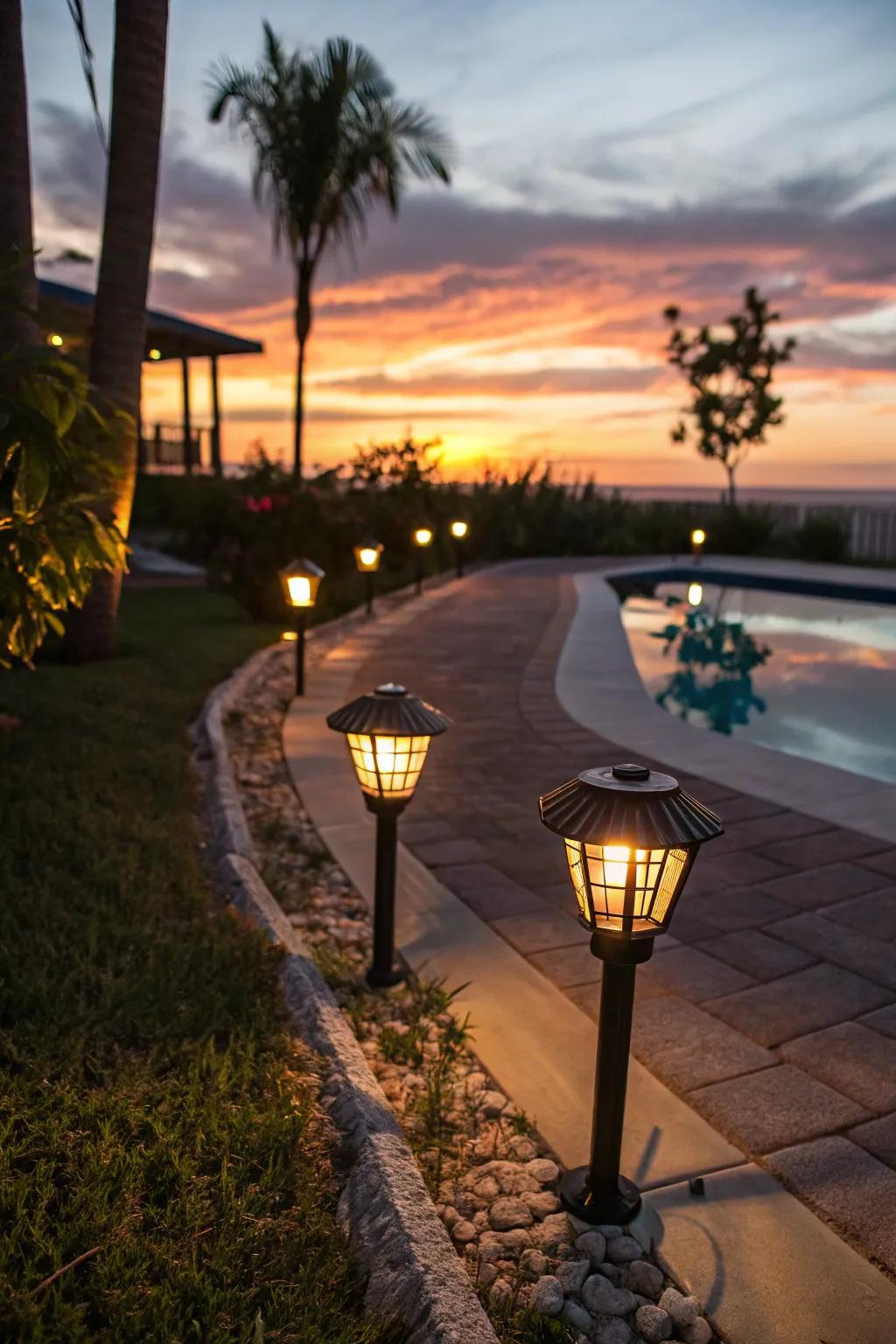 Solar-powered lights offer a sustainable and cost-effective lighting solution.