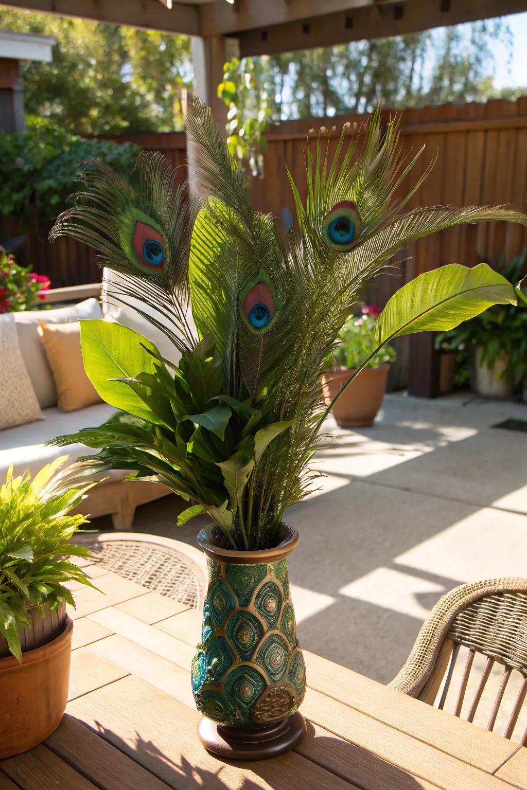 An exotic centerpiece inspired by tropical allure.