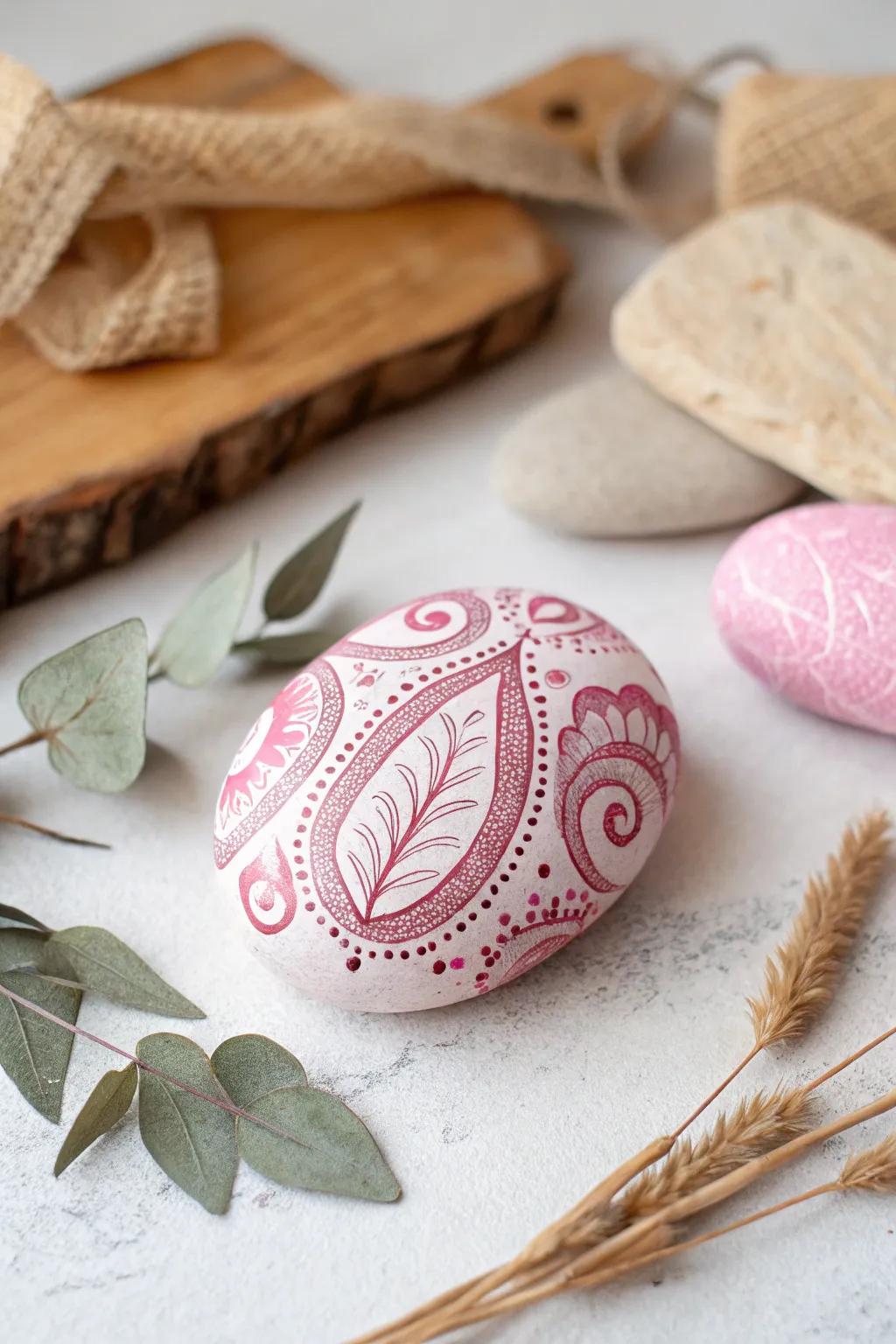 Contribute a dash of charm to your area via exquisitely pigmented blush pebbles.