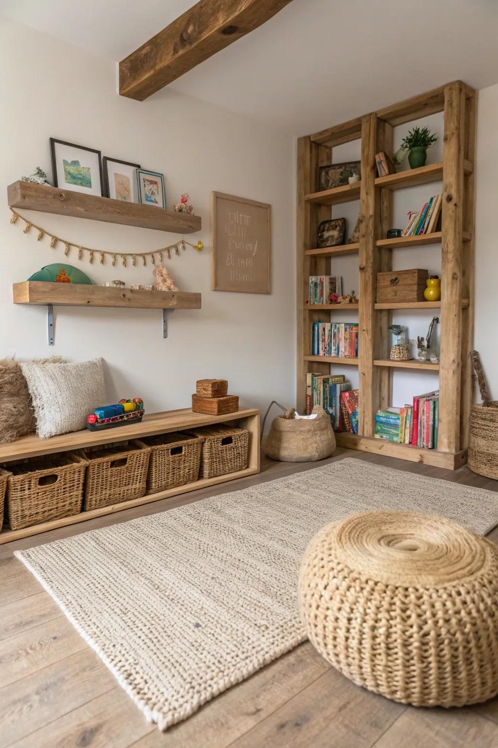 Eco-conscious details introduce beauty and teach sustainability.