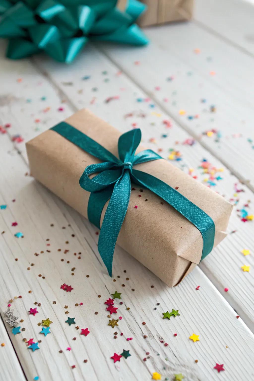 Unveil the shock and let the celebration break out with this beautifully wrapped confetti launcher!