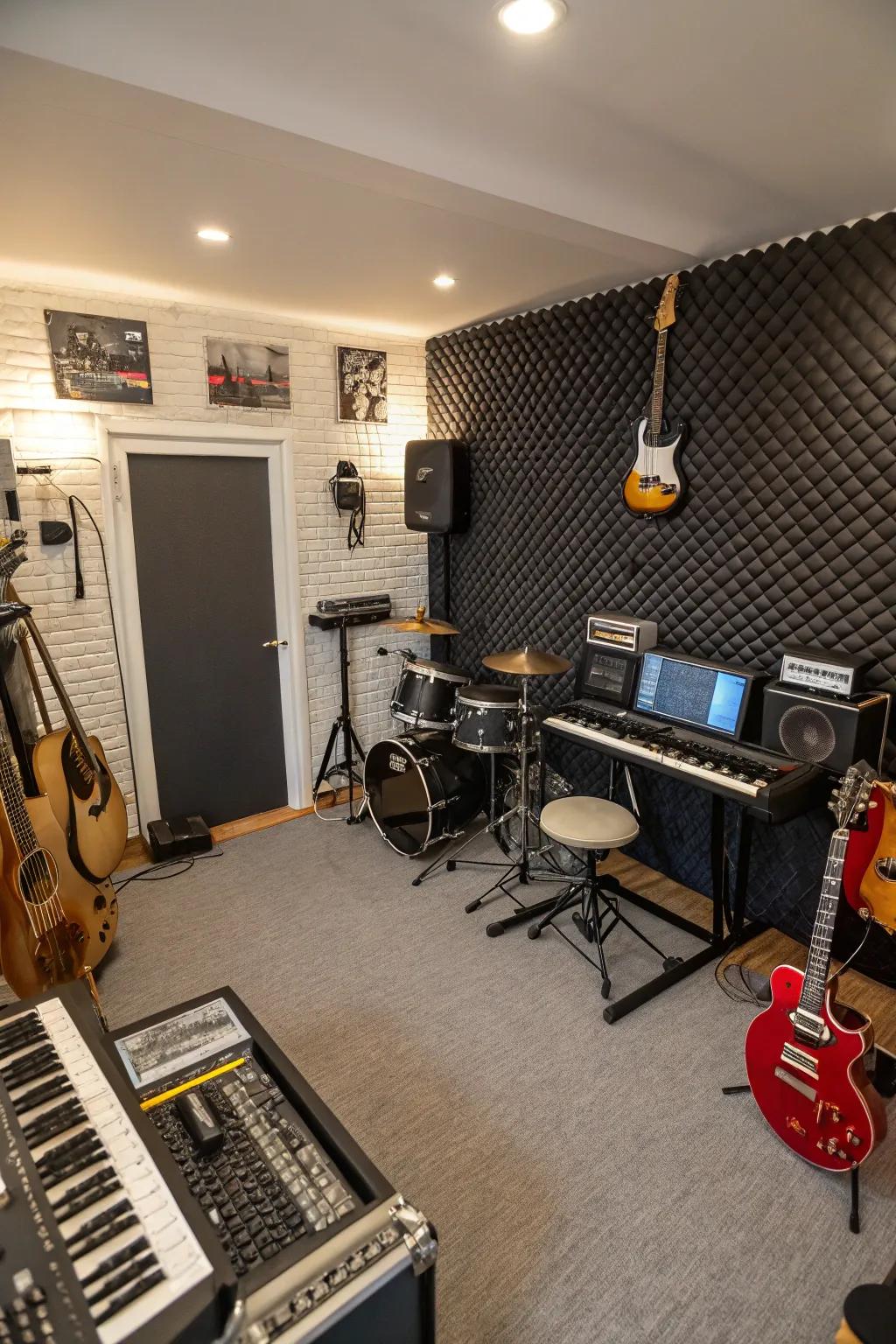 A music nook delivers a totally immersive audio experience.