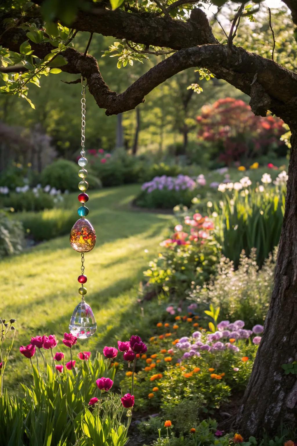 A sunny charmer lends a hint of radiance and whimsy to the garden.