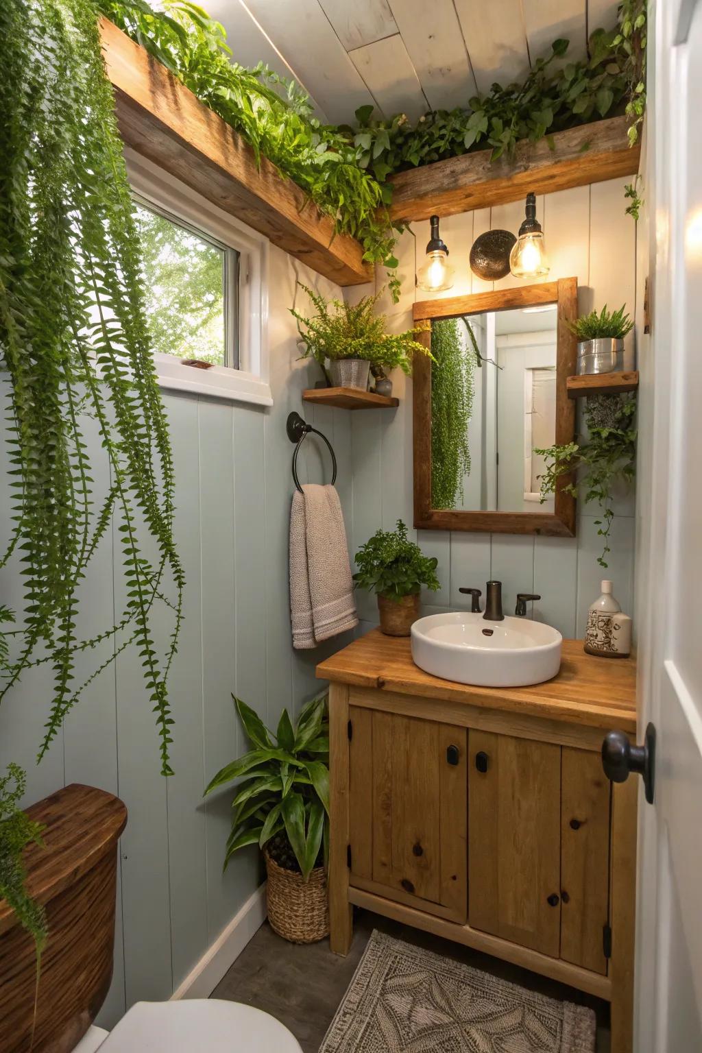 Natural features bring warmth and tranquility.