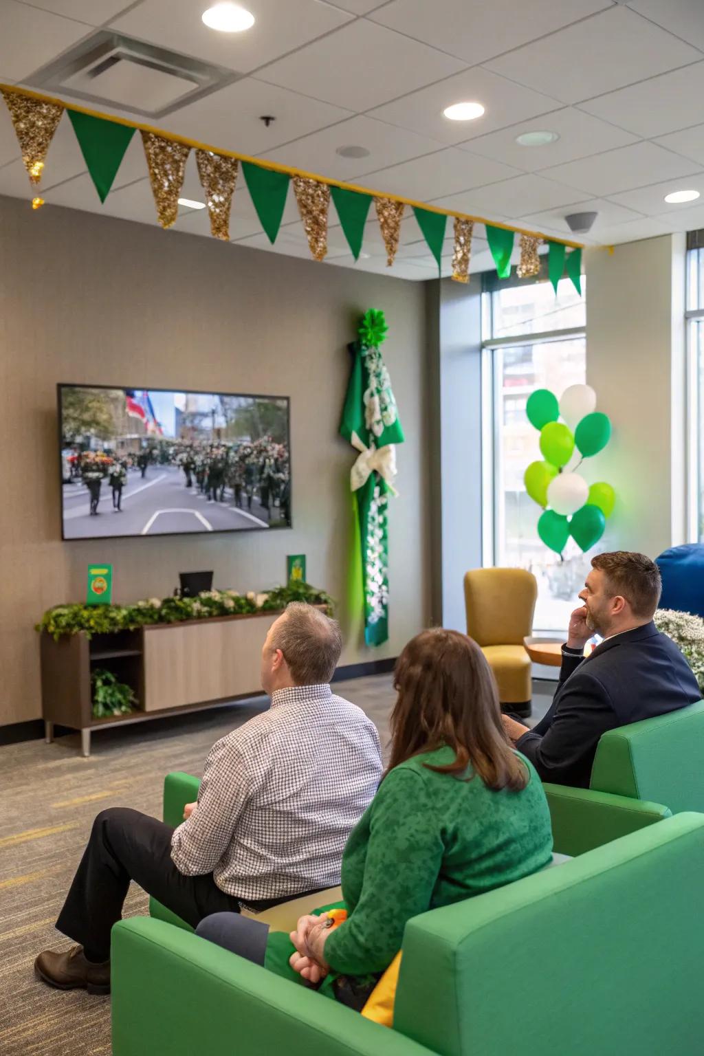 Convey the parade into your office through a live airing.