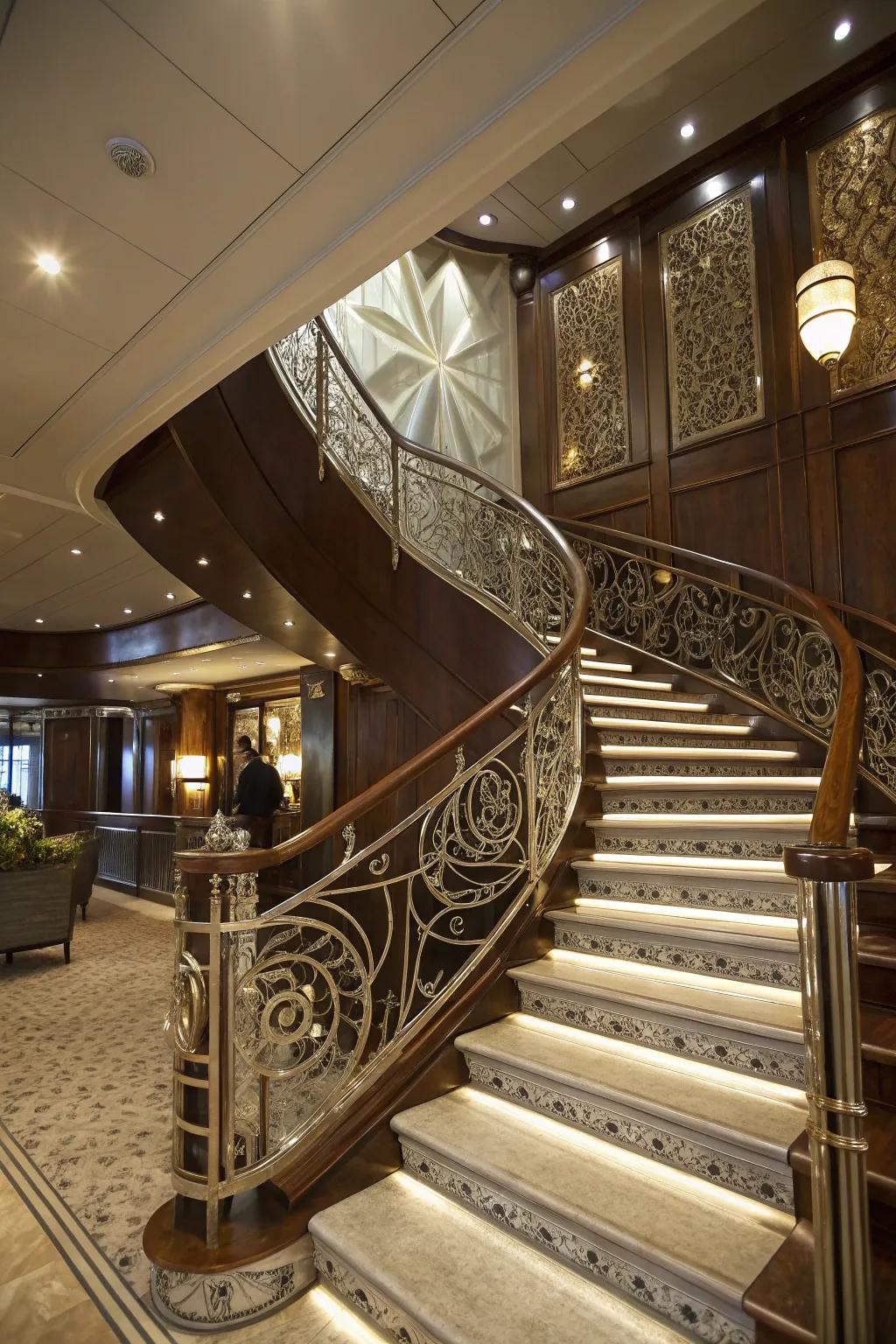 Steel finishes provide a touch of luxury and elegance.