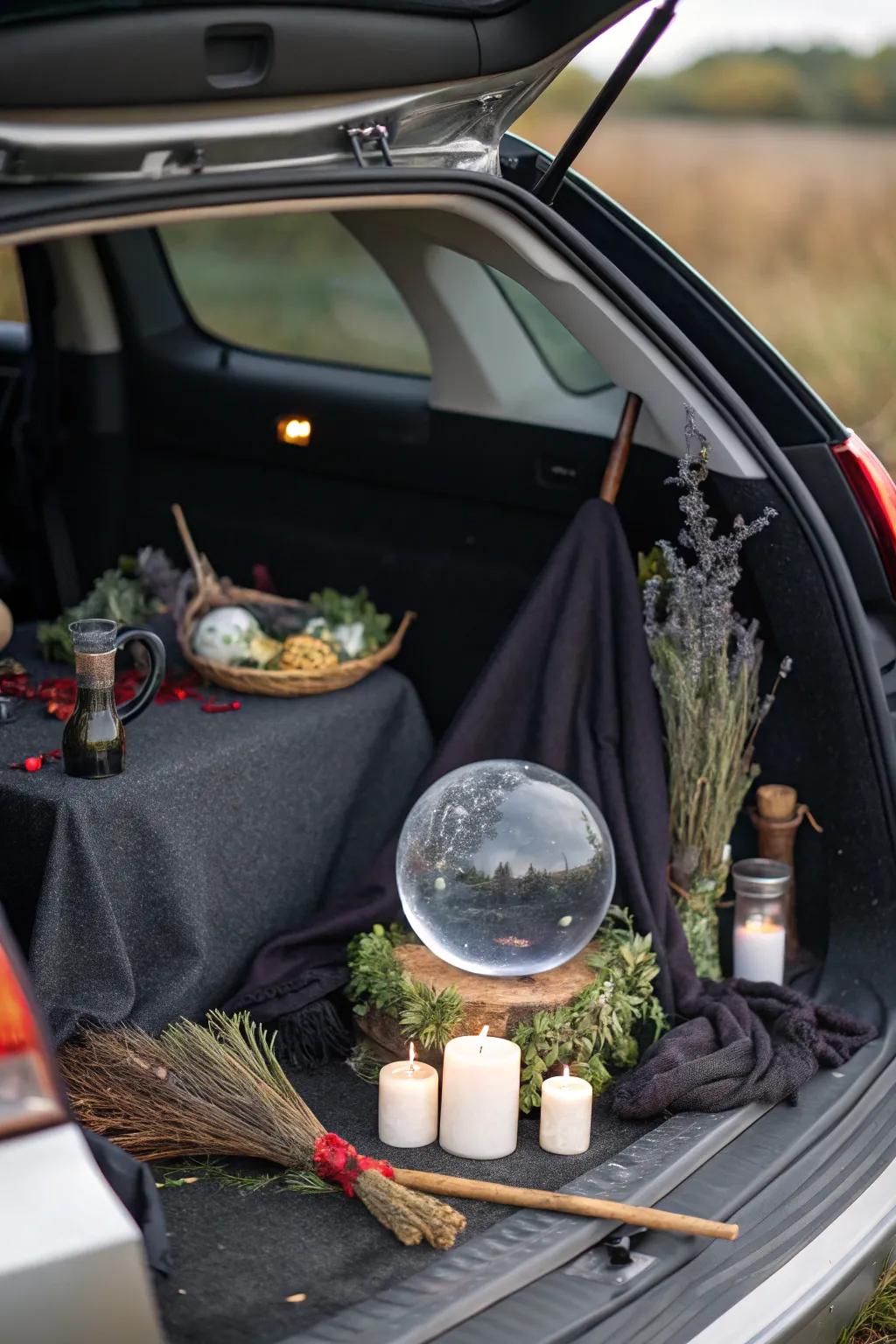 An orb of divination introduces a mystical element to your setup.