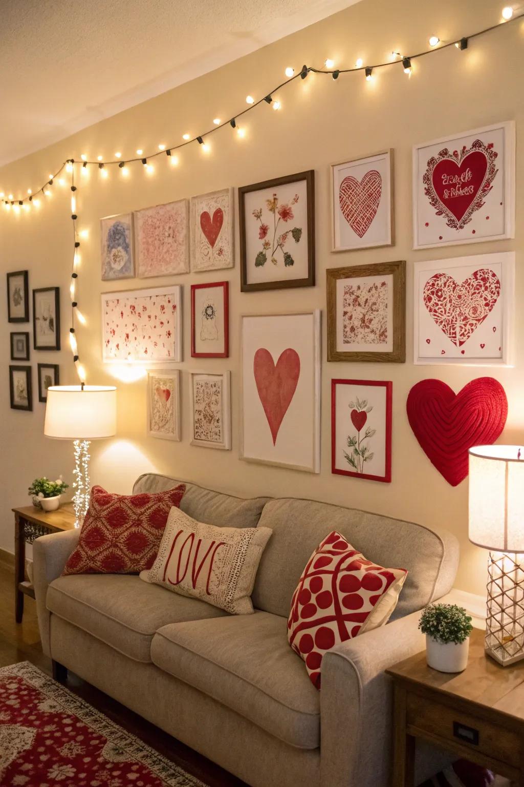 Rejuvenating partition artistry for Valentine's Day