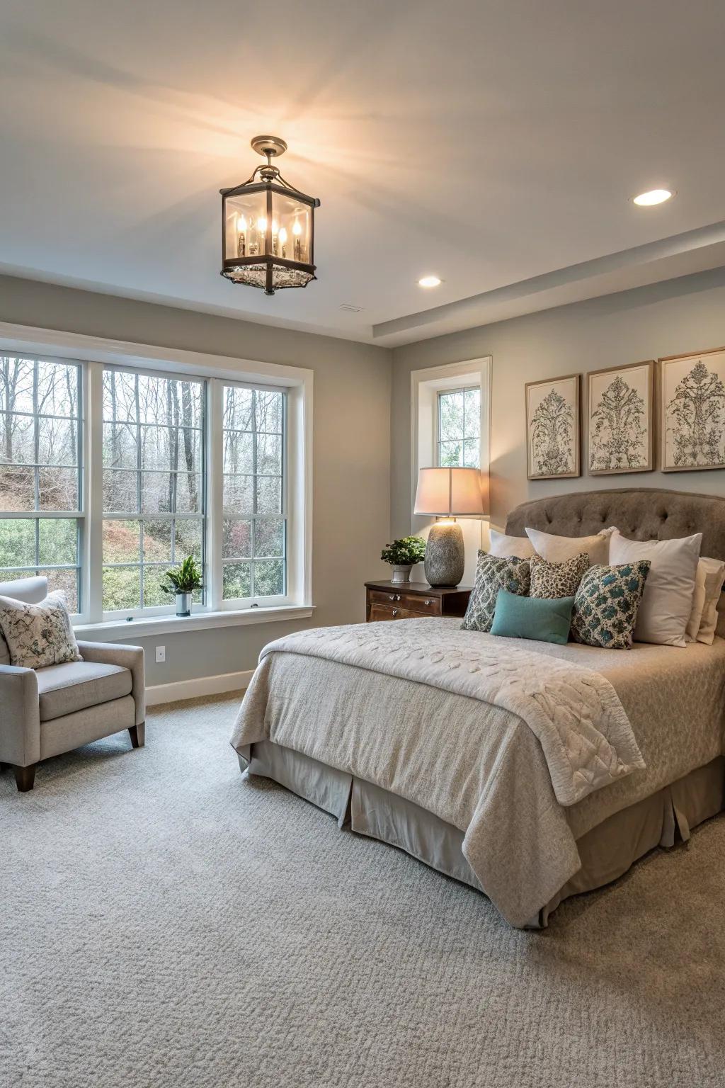 A serene guest suite offering comfort and privacy.