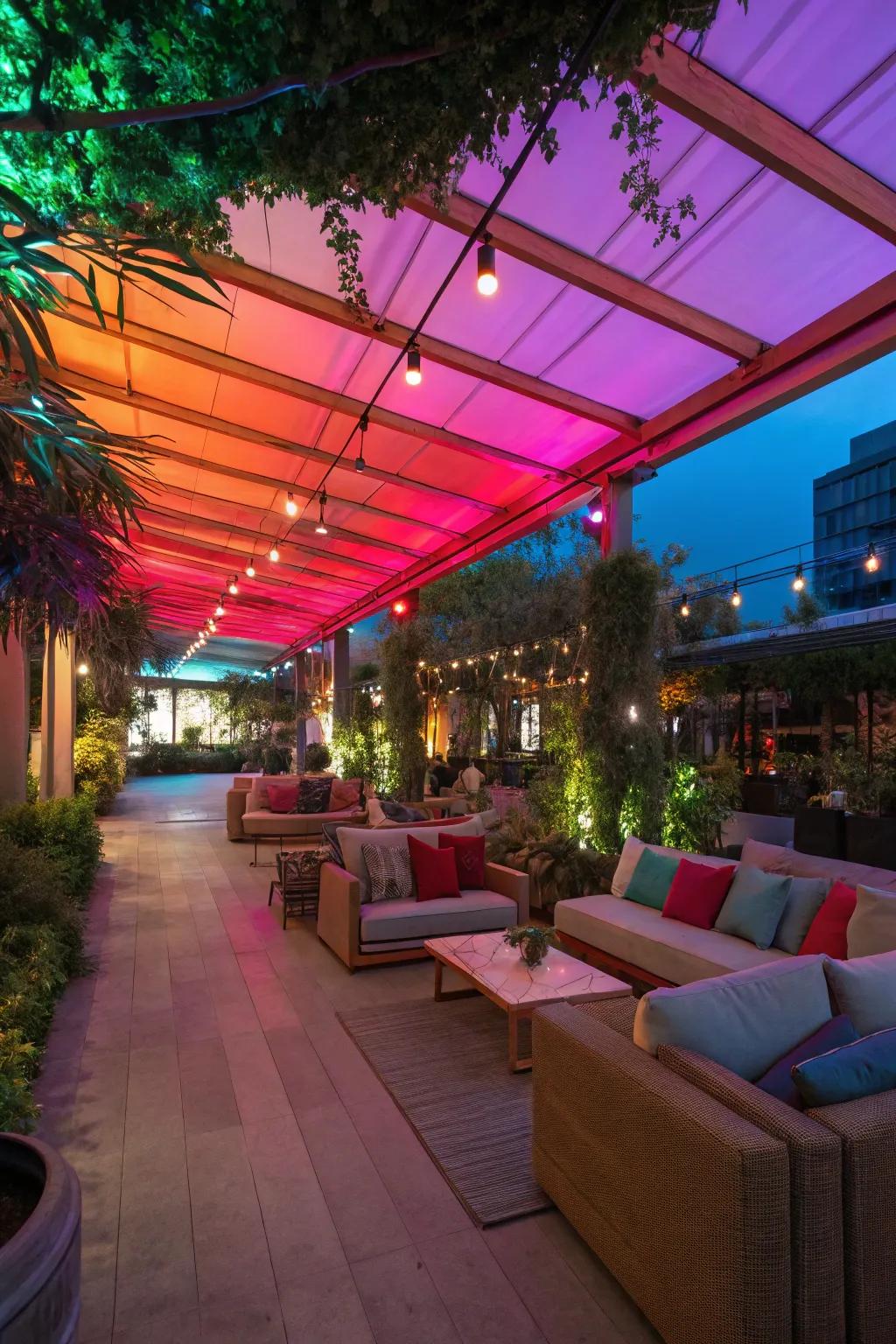 Bold colors bring a cheerful and vibrant touch to your outdoor decor.